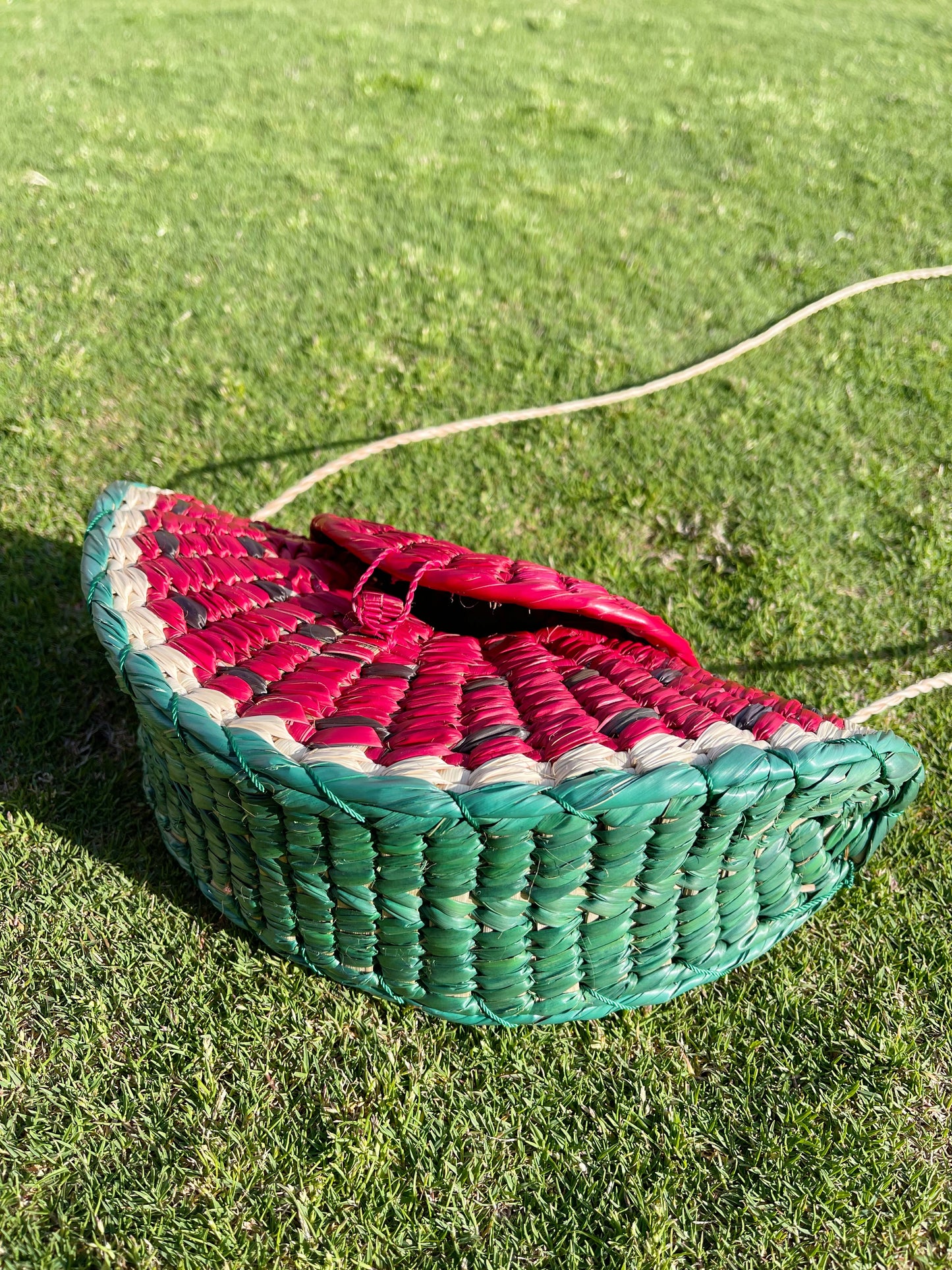 Watermelon Straw Shoulders Bag.