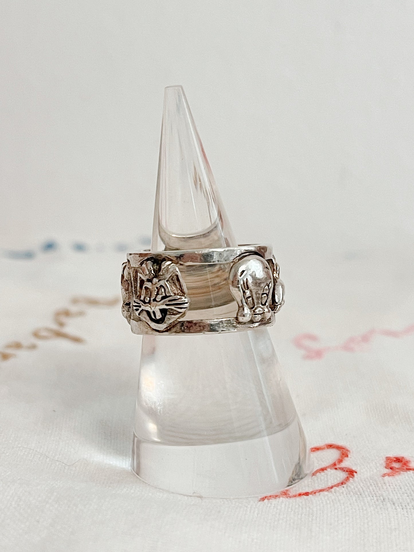 Vintage Cartoons Band Ring