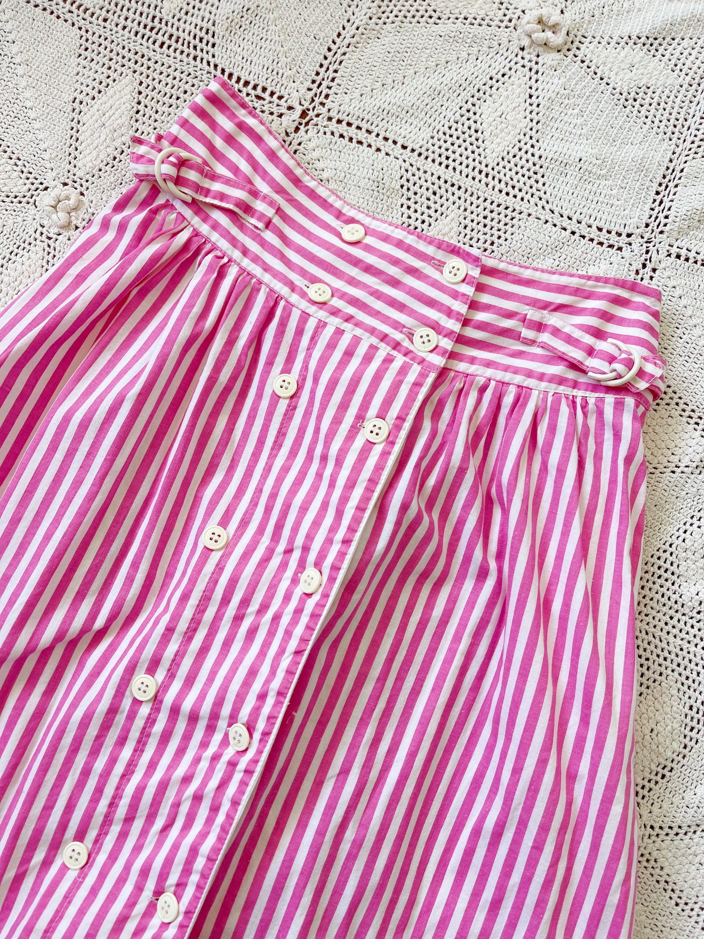 1980s Made in Germany Pink Striped Shirt