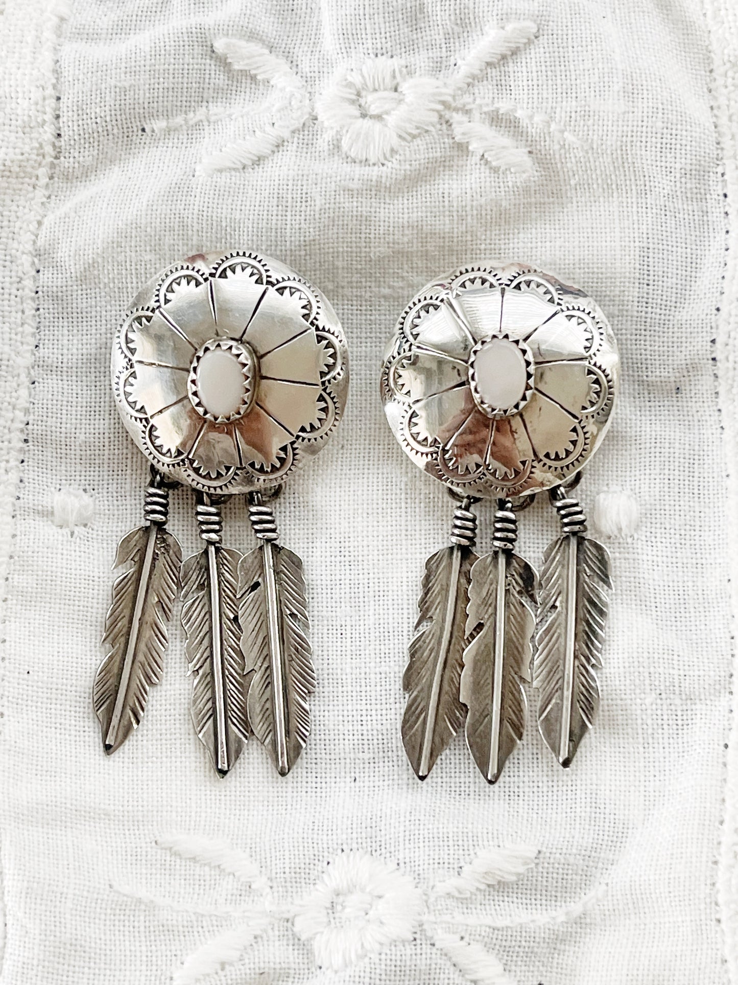 Navajo Sterling Silver Dream Catcher Pierce