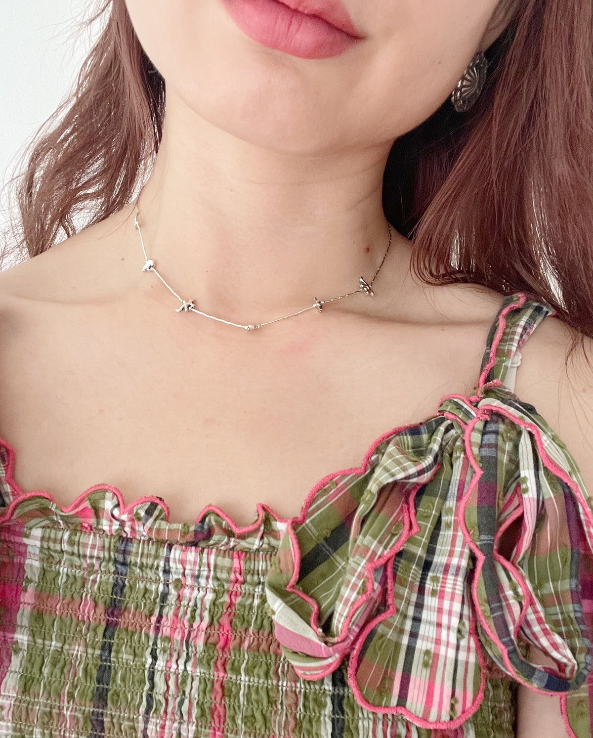 Zuni Silver Animal Fetishes Necklace (Short)