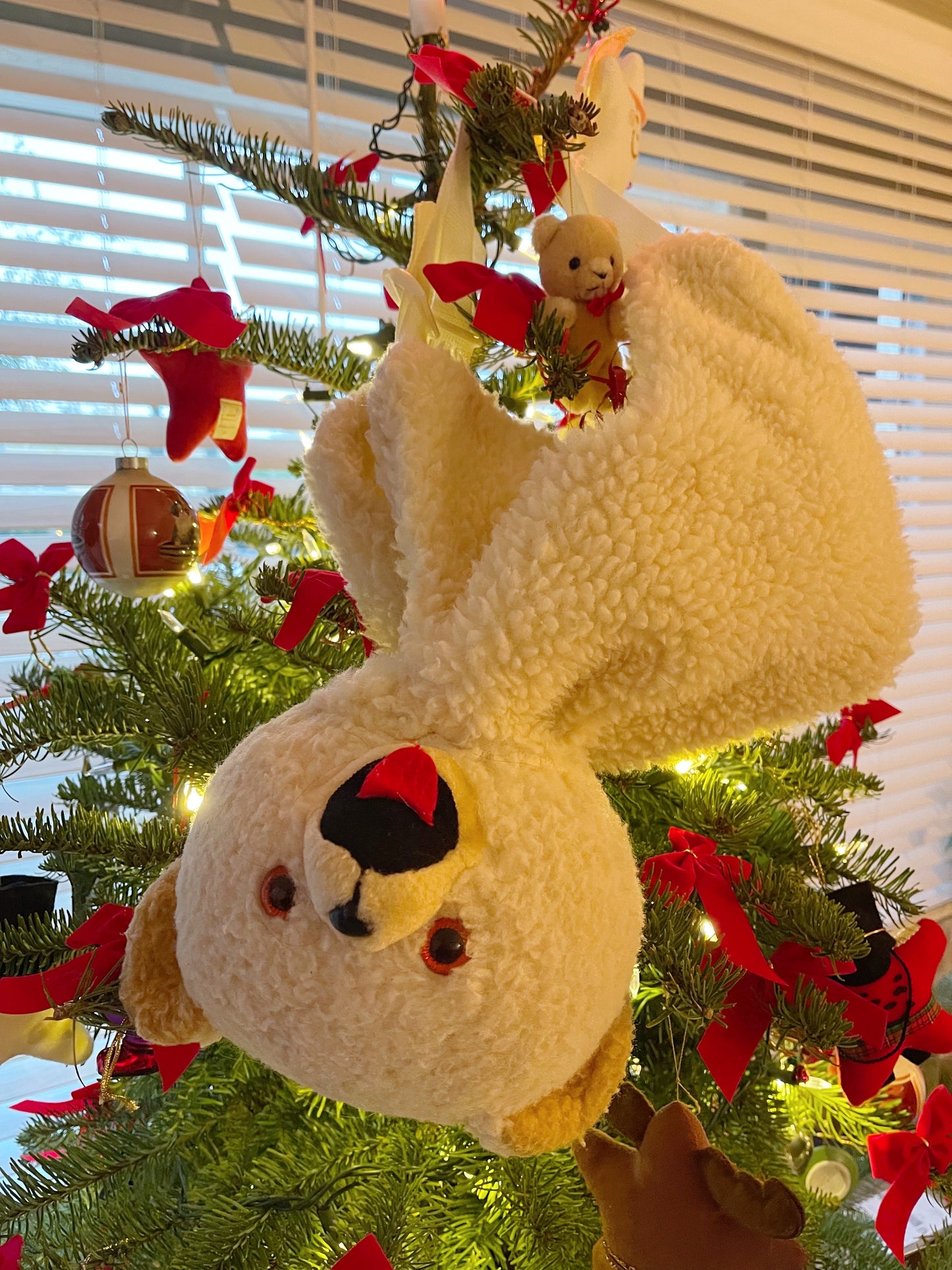 Vintage Snuggle Bear Plush Backpack