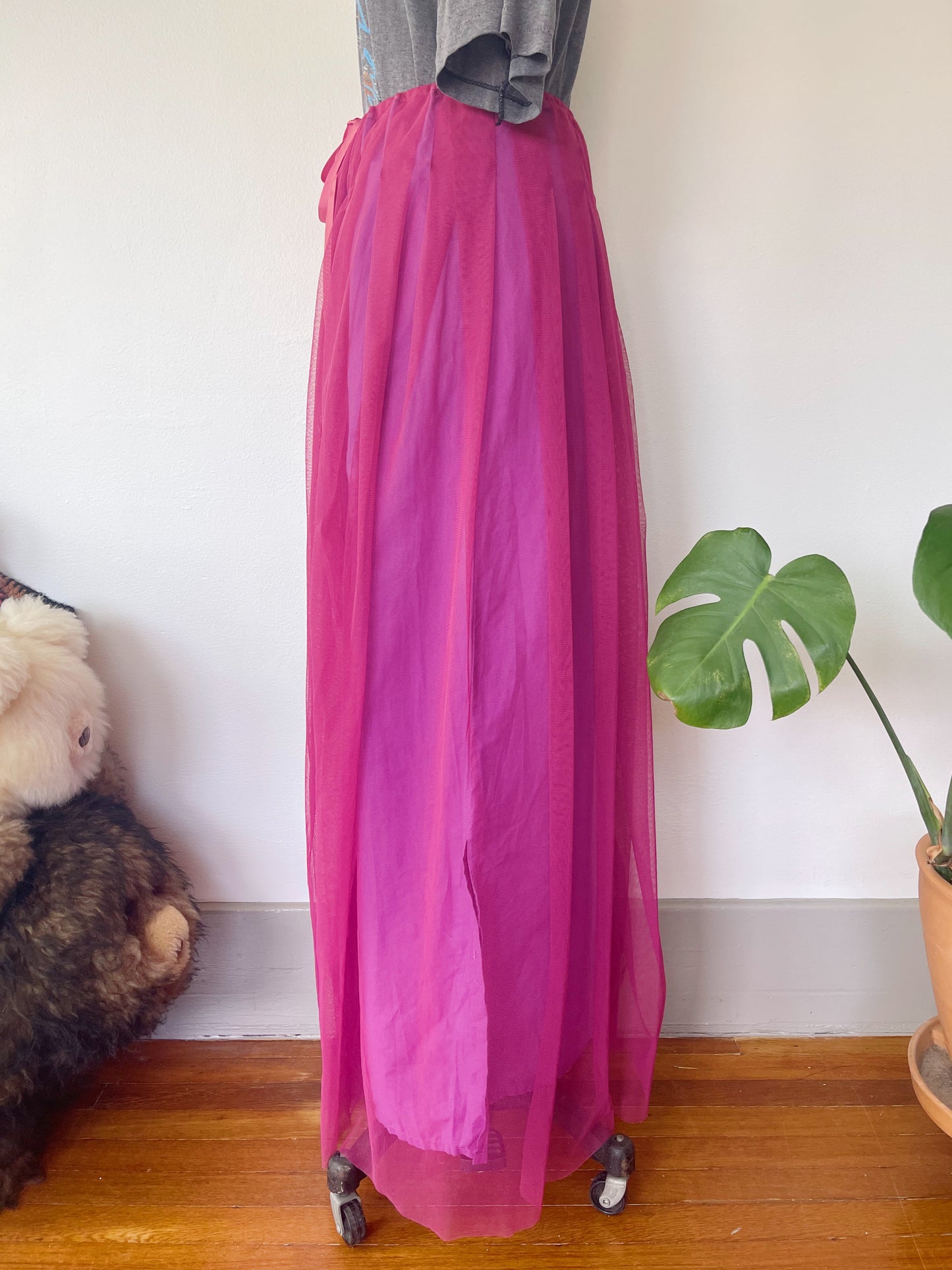 lilac colored soft tulle skirt