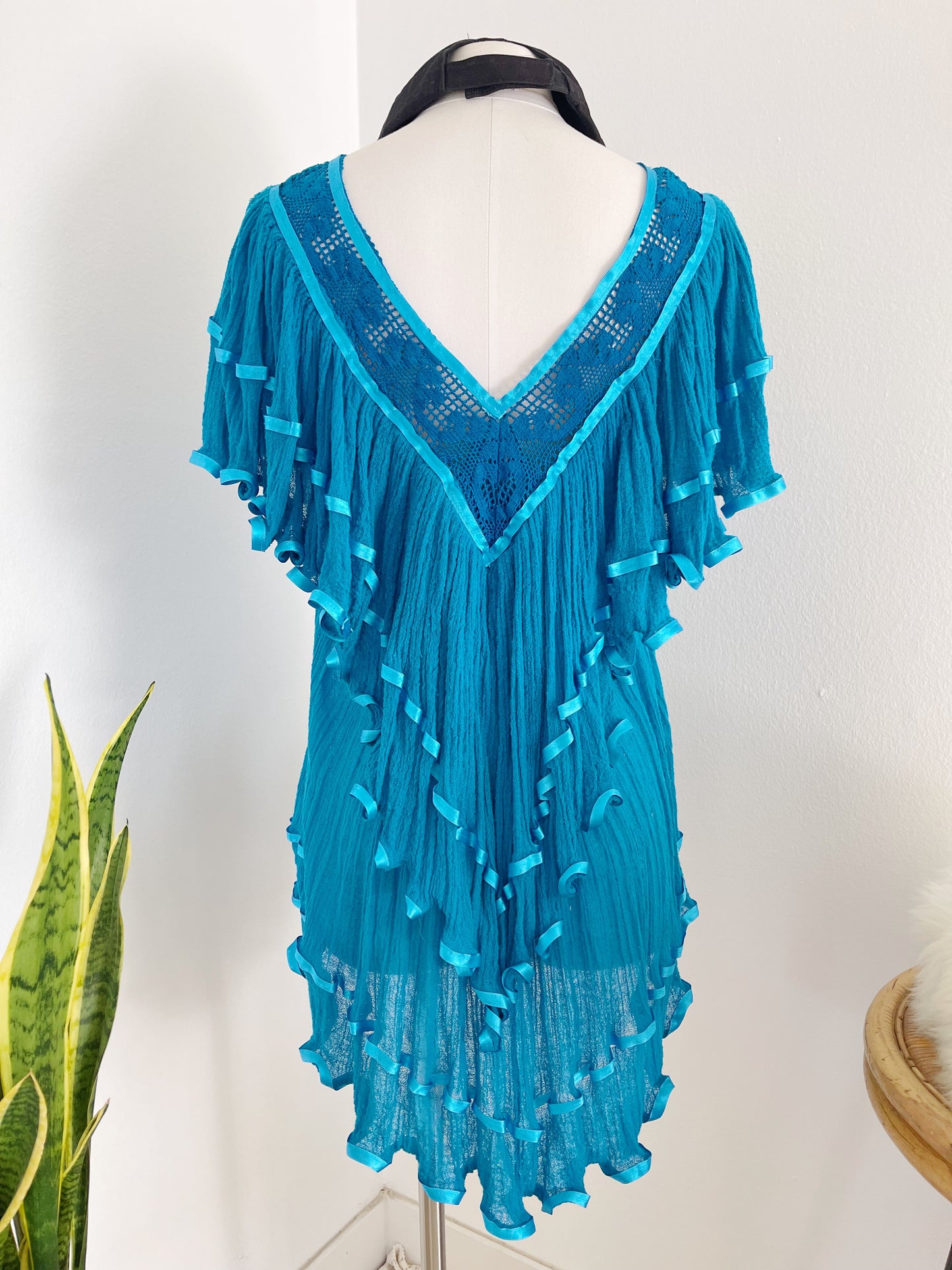 1990’s Right Blue Frill Tops From Mexico.