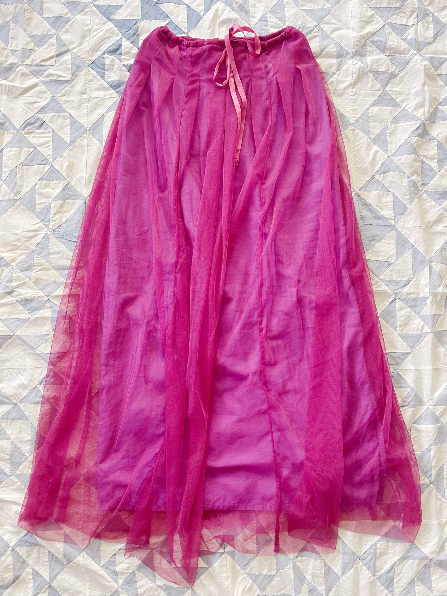lilac colored soft tulle skirt