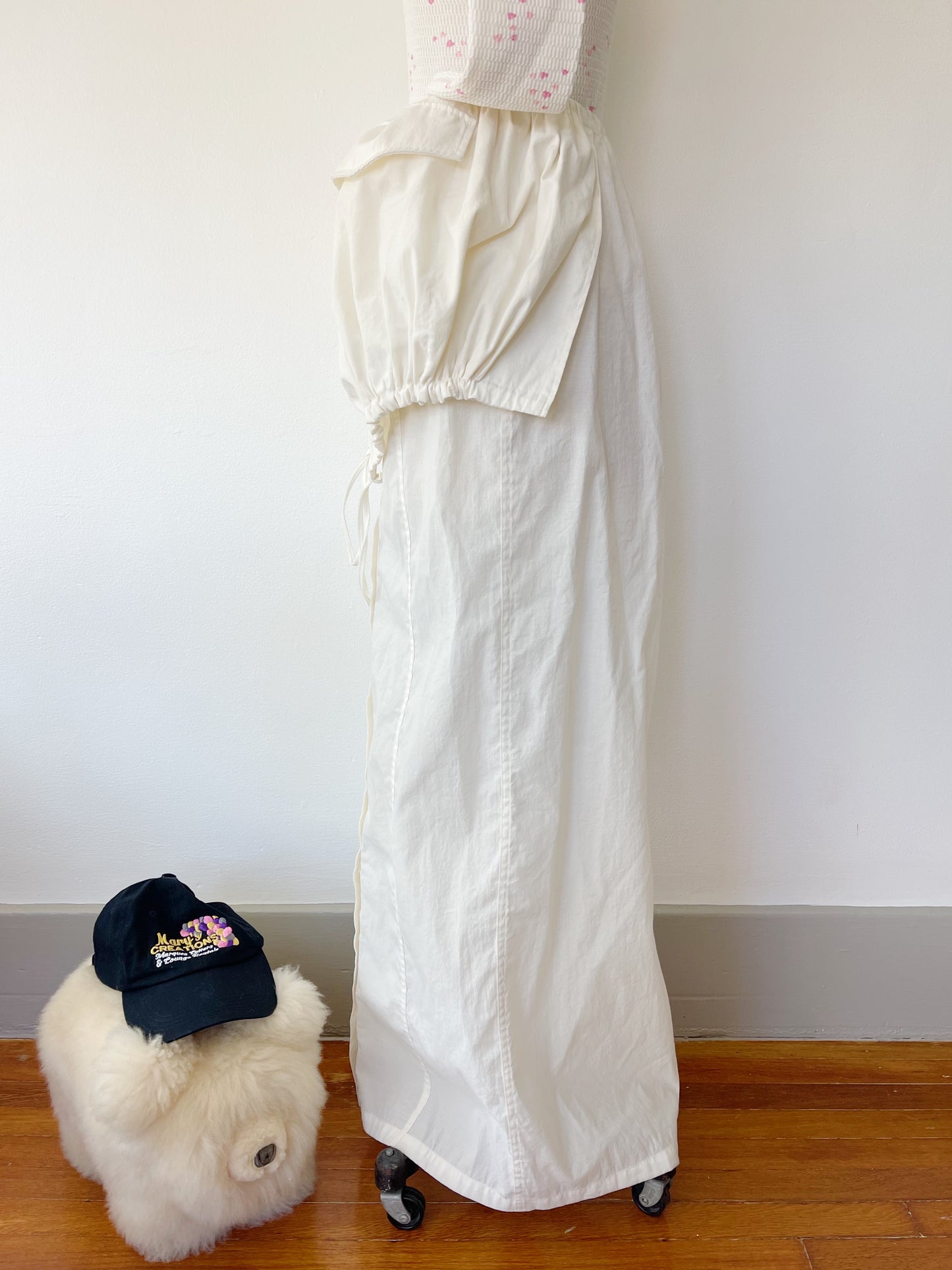 JACQUEMUS White Long Skirt