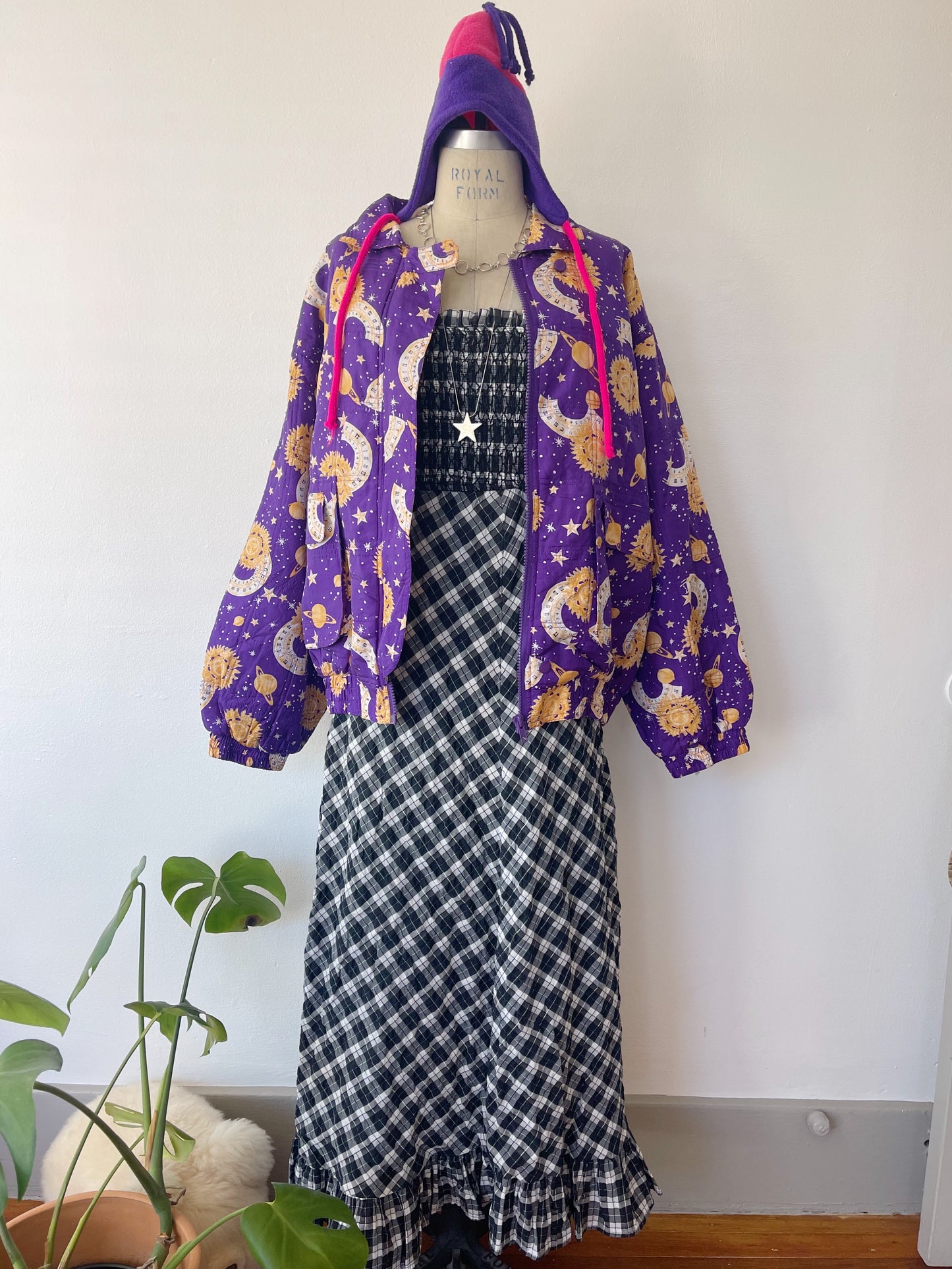 1990s Moon and Sun Silk Blouson