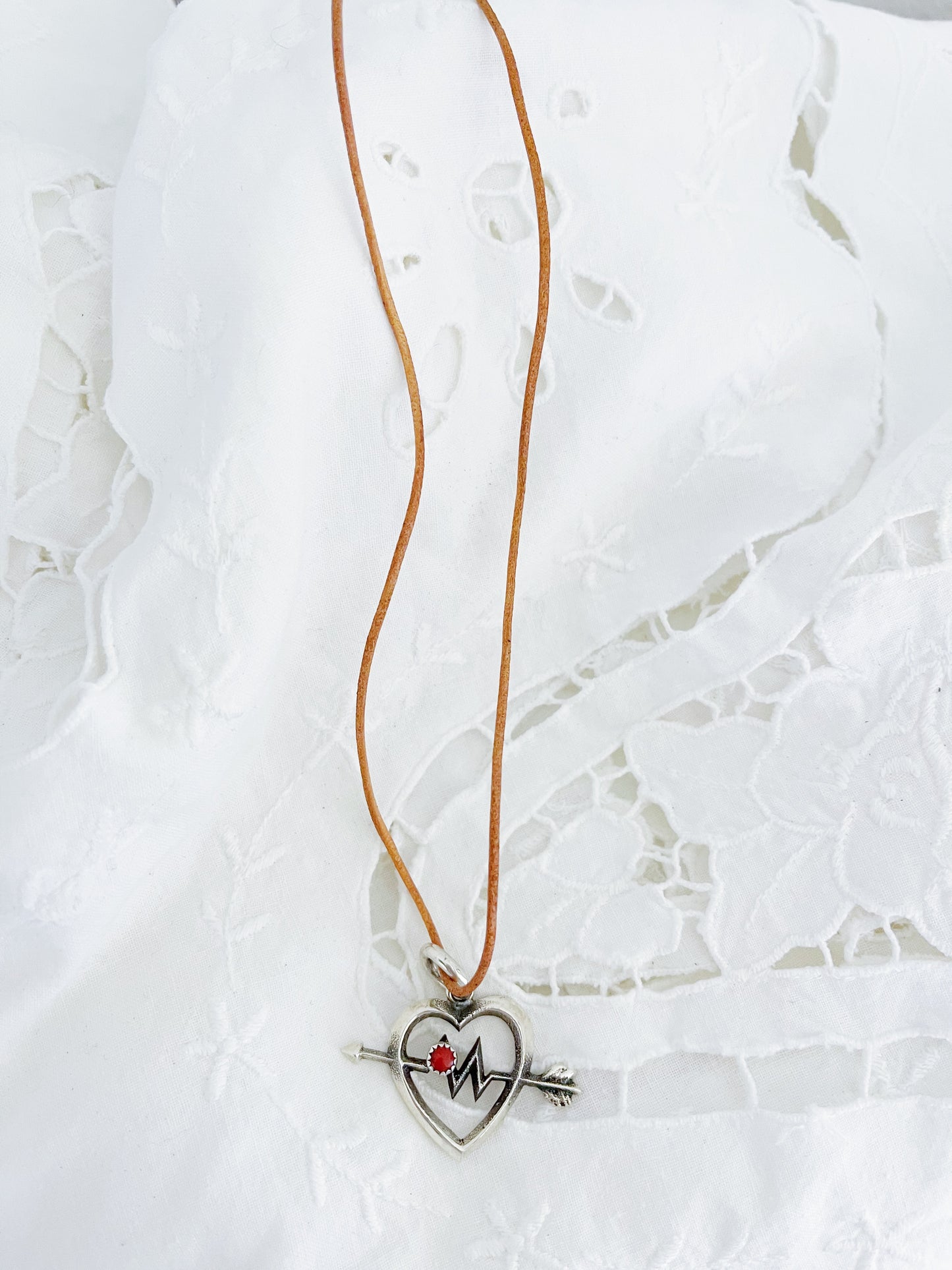 Aaron Anderson Heart Arrow Necklace.