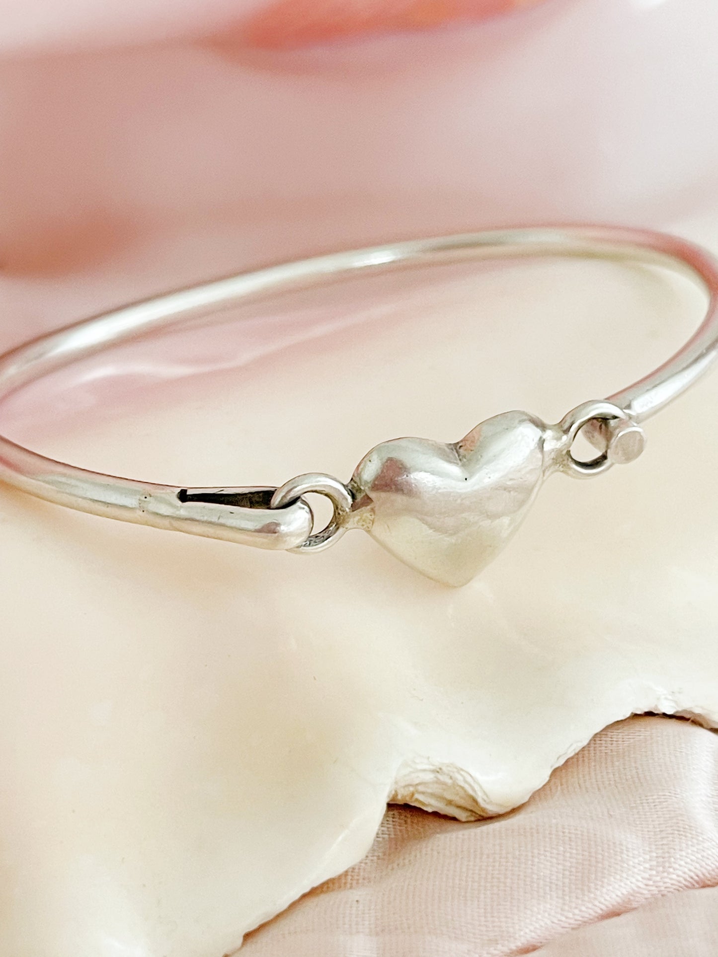 1980’s Silver Heart Silver Cuff