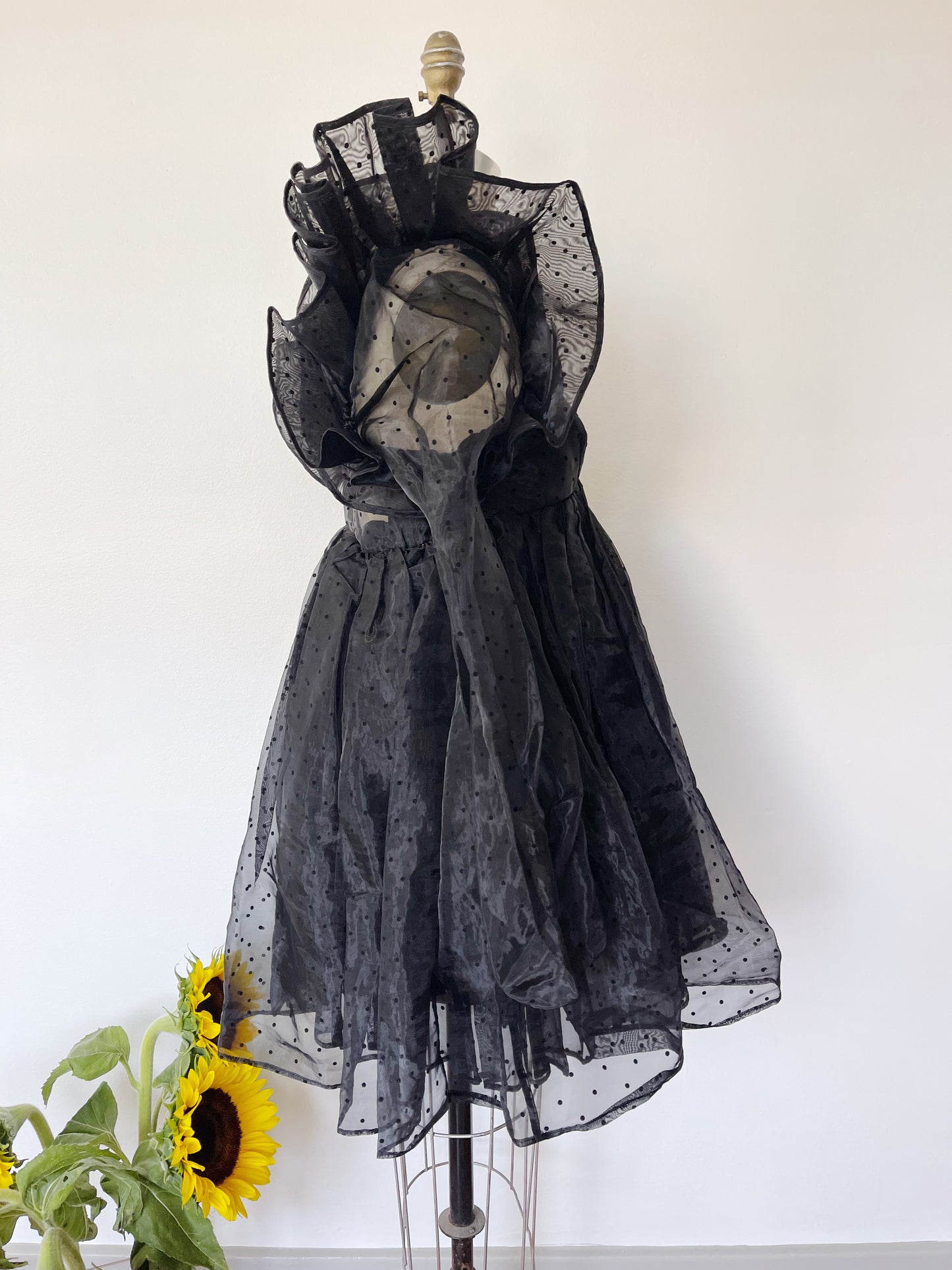 Black Dots Sheer Dress