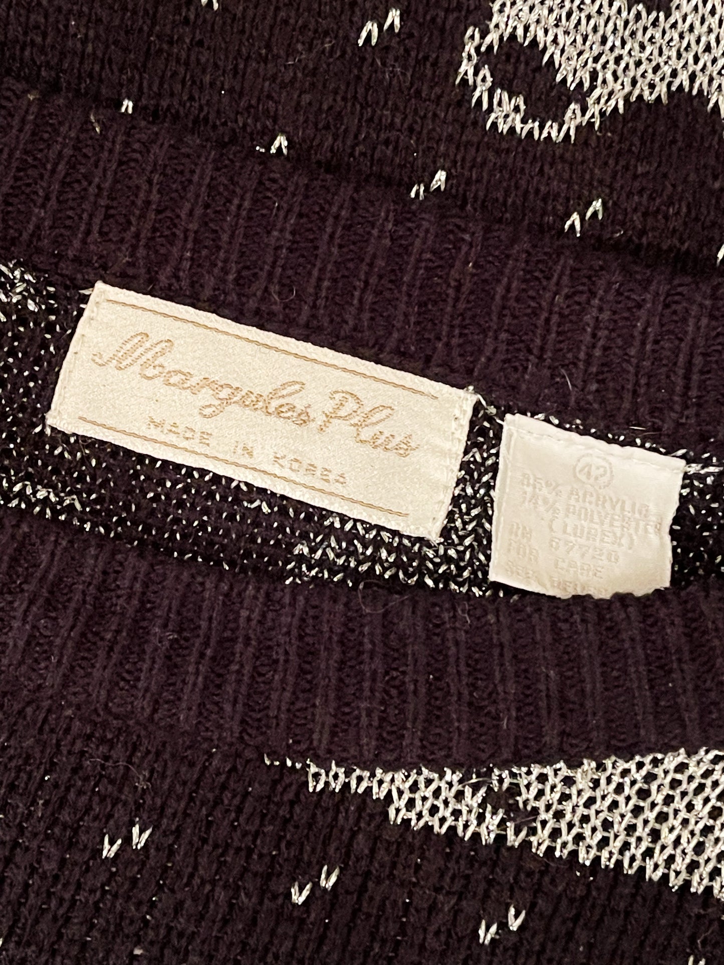 1980s Lame Bears Knit Sweater