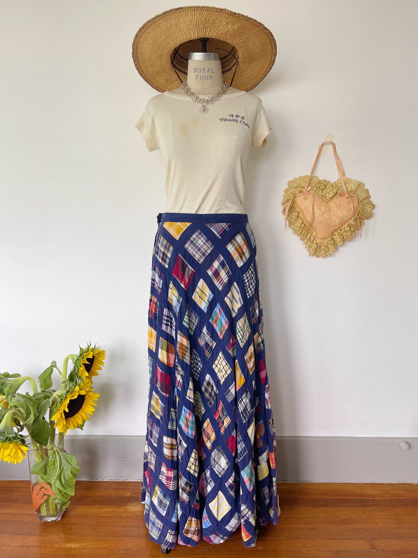 Vintage Patchworks Maxi Skirt