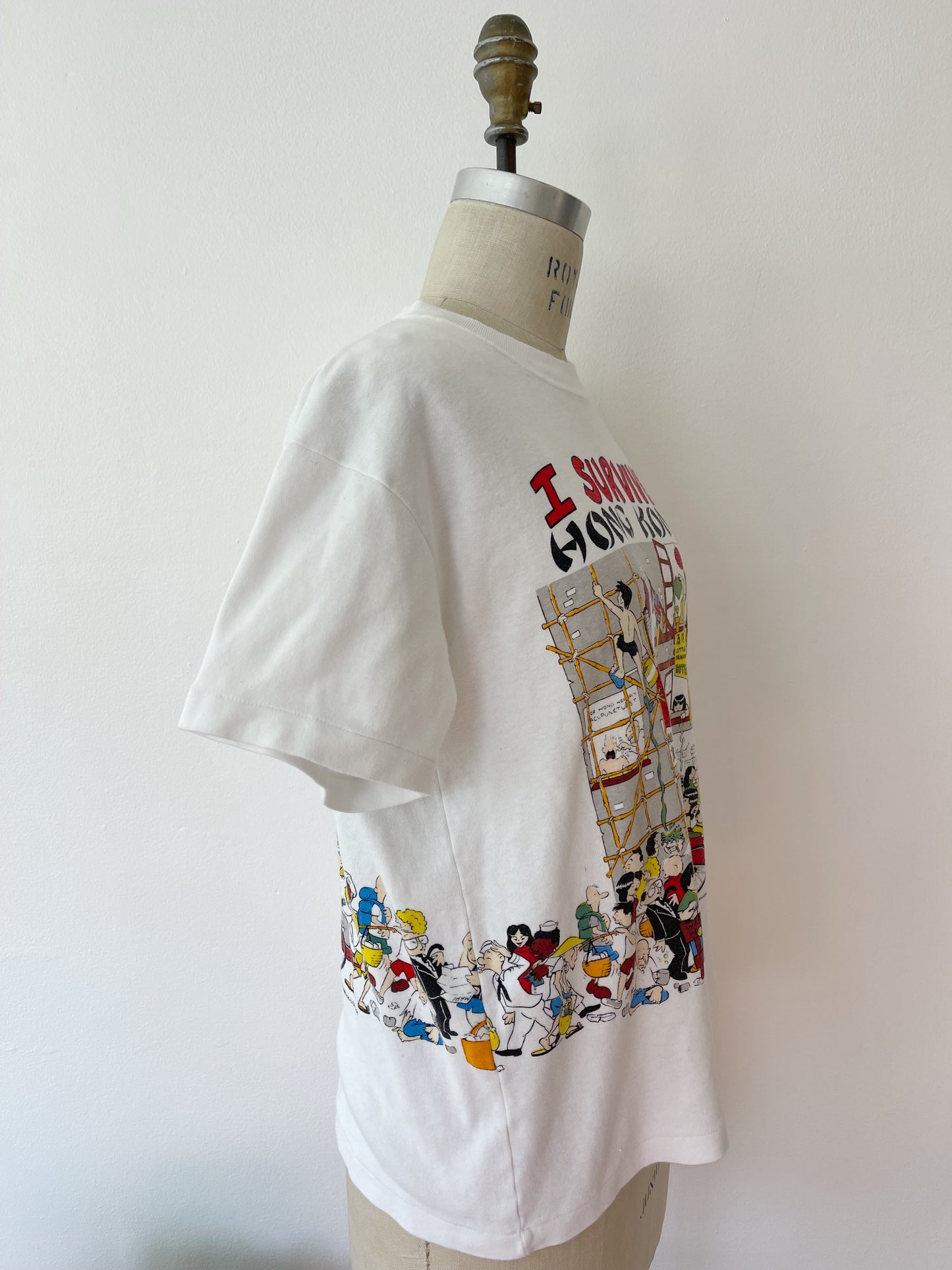 1980s HONG KONG Survived Tee