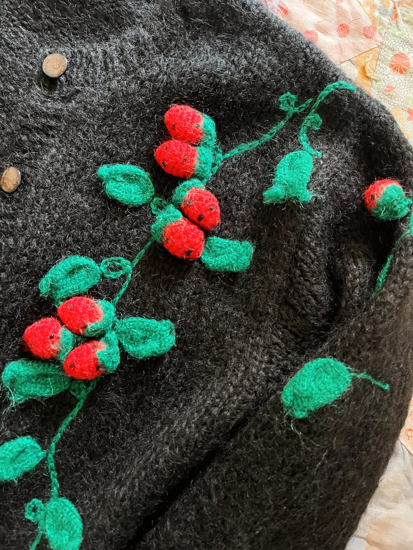1980s Strawberry’s Mohair Cardigan.