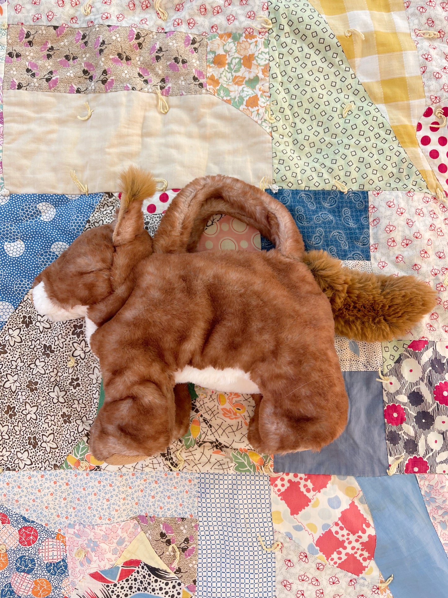 Squirrel Plush Hand Bag
