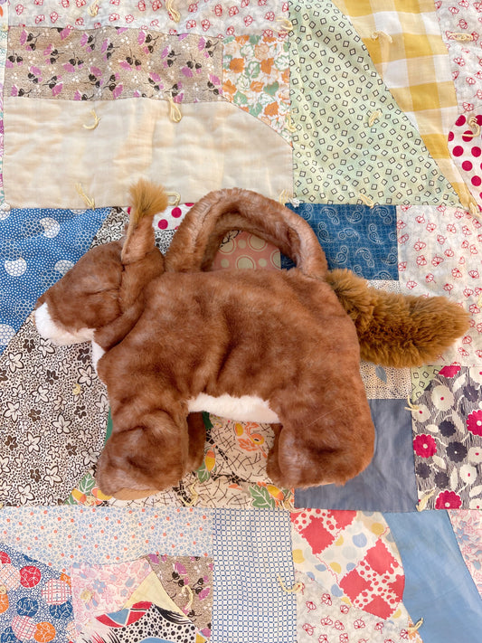 Squirrel Plush Hand Bag