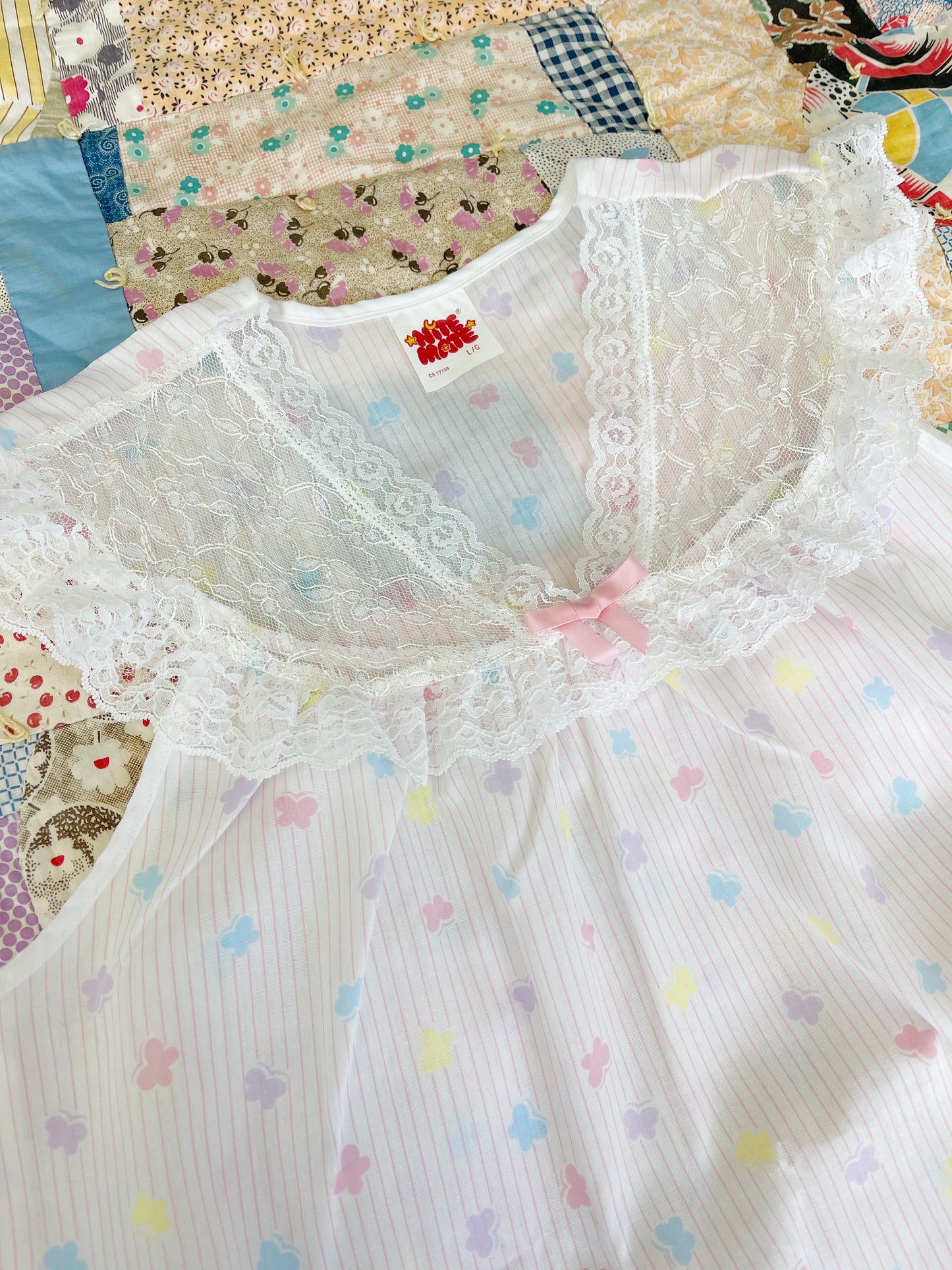 Cotton Butterfly Printed Long Dress