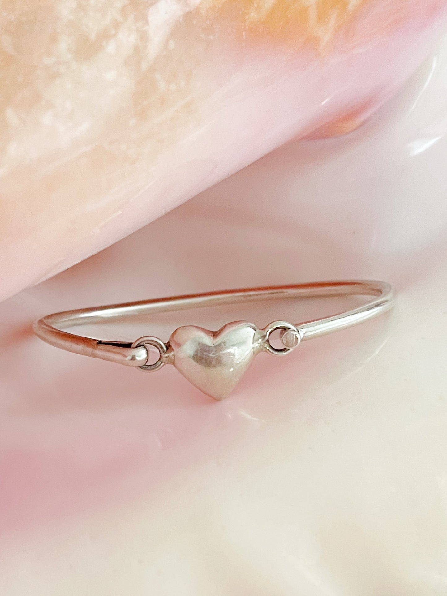 1980’s Silver Heart Silver Cuff