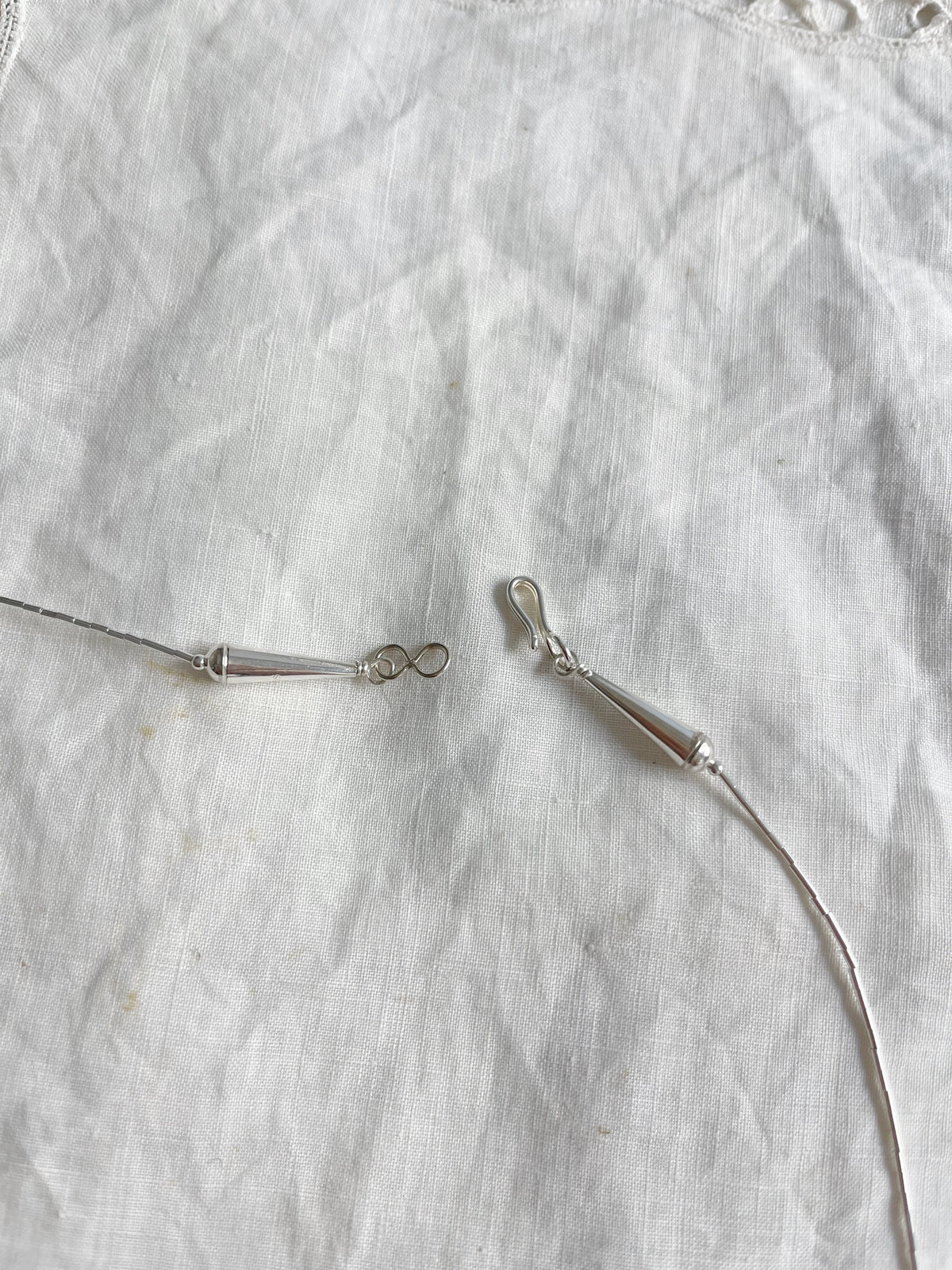 Zuni Silver Animal Fetishes Necklace (Long)