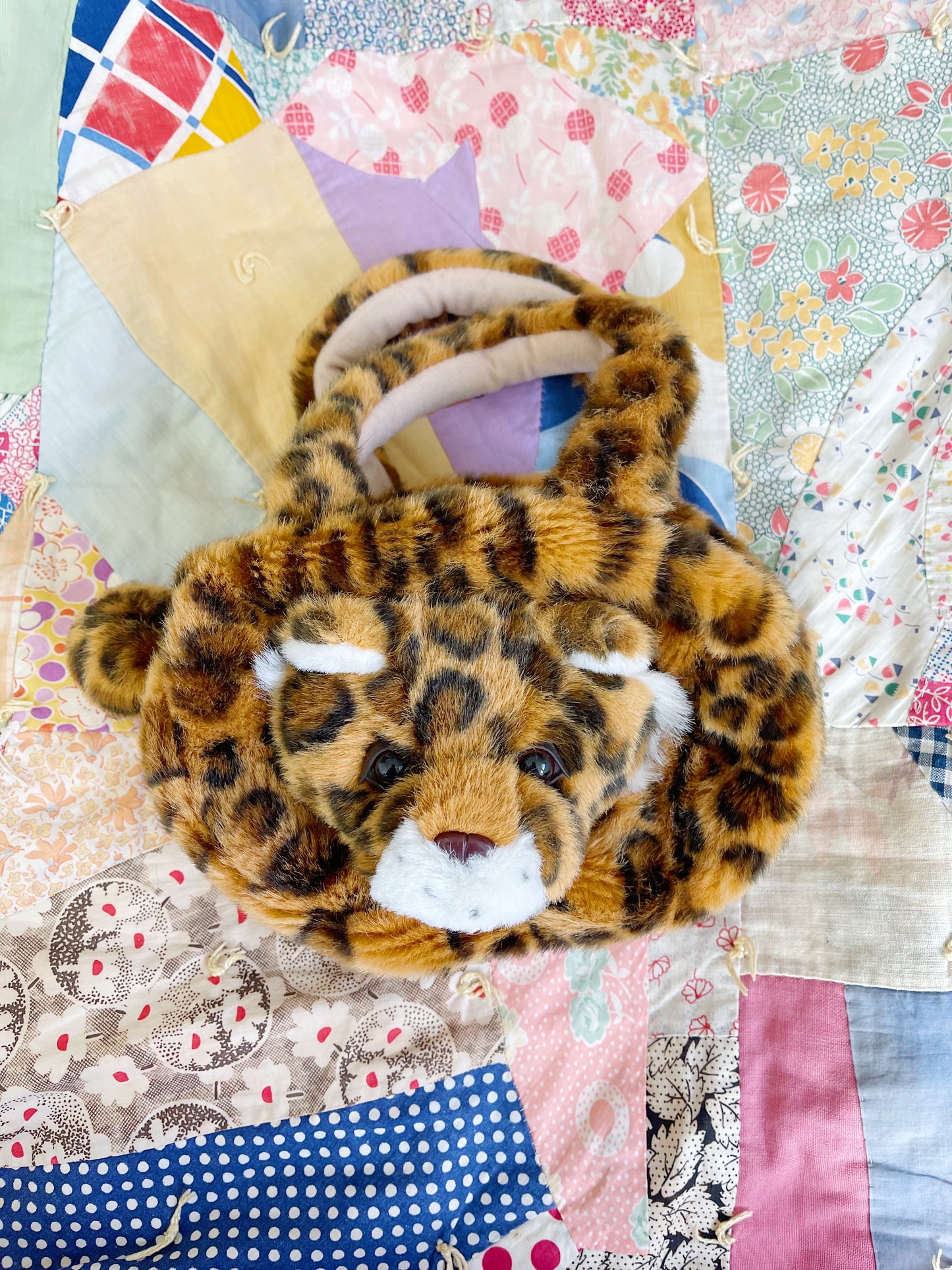 Leopard Plush Hand Bag