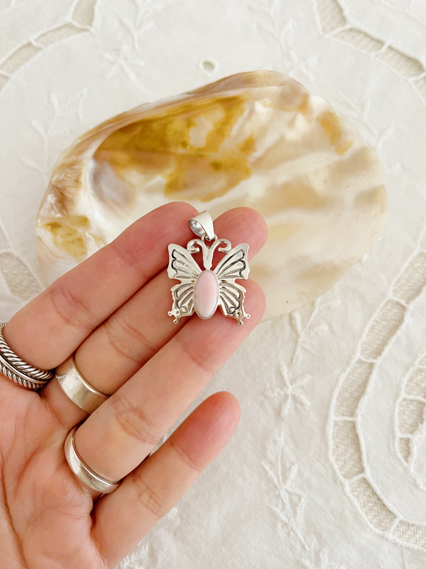 Navajo Pink Conch Butterfly Top.