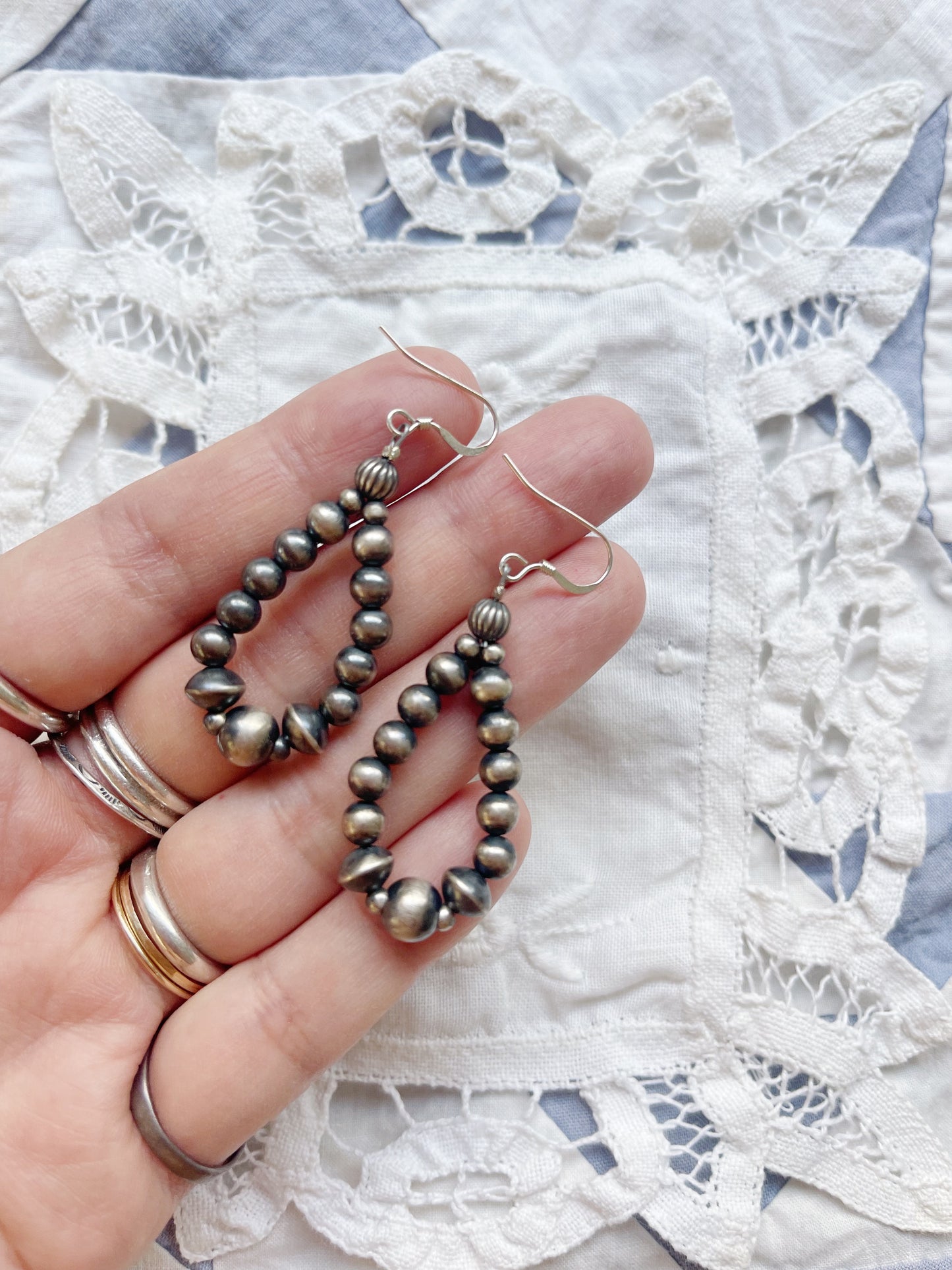Navajo Pearl Hoop Pierce