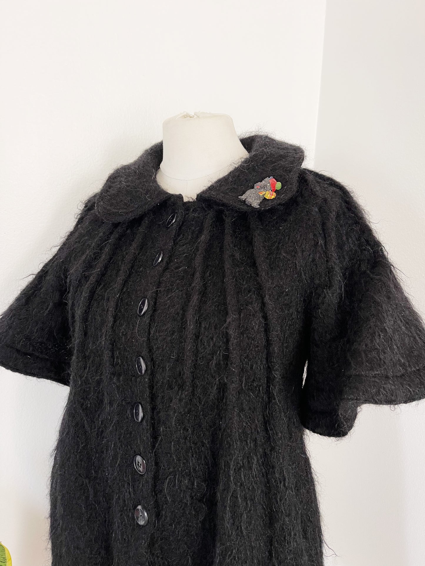 1970‘s Black Mohair Dress.