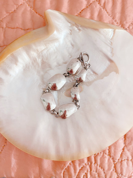 1980’s Modern Silver Solid Mass Bracelet