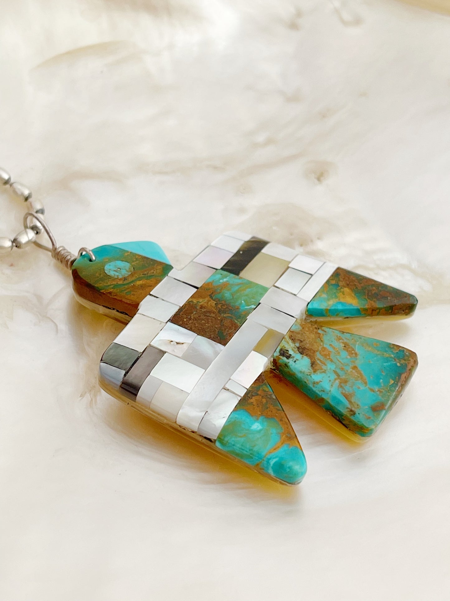 ISAAC CORIZ Thunderbird Pendant Top.