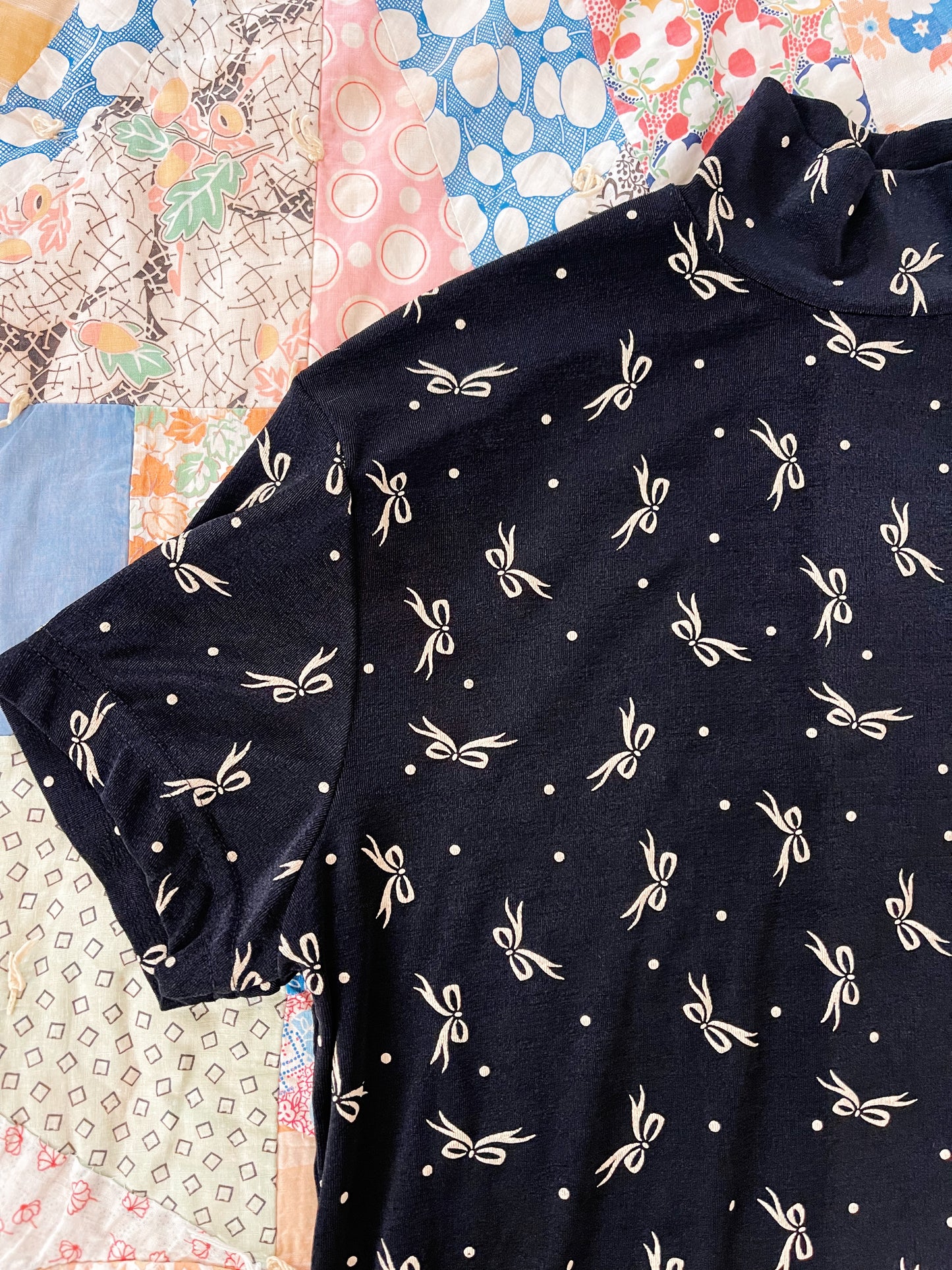 1980s Ribbons and Dots Tops