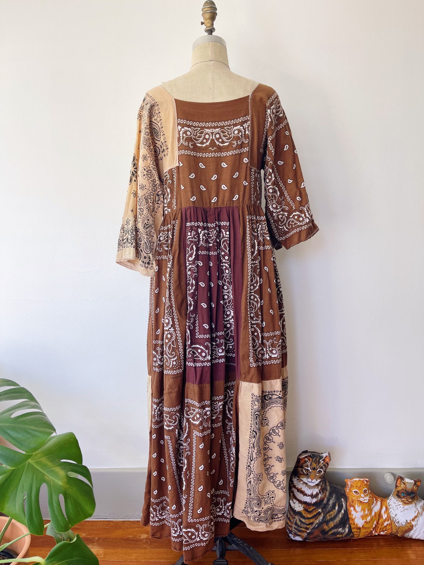 Vintage Bandana Long Dress