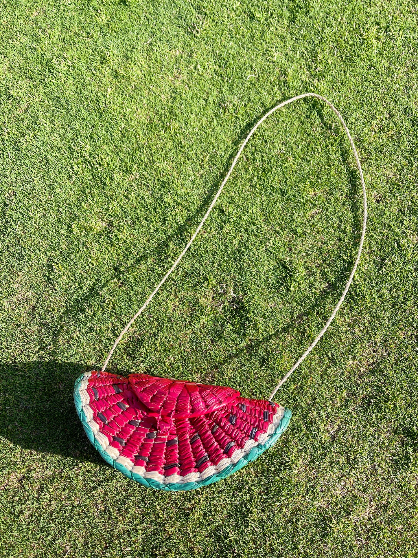 Watermelon Straw Shoulders Bag.