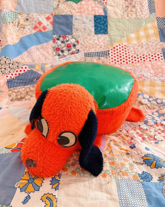 Vintage 1960s Childs Dog Stool