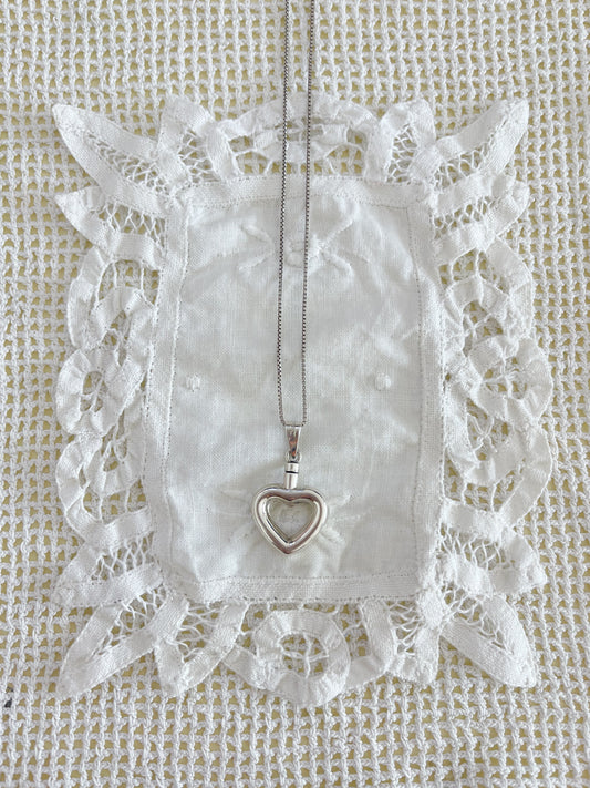 Heart Perfume Bottle Necklace