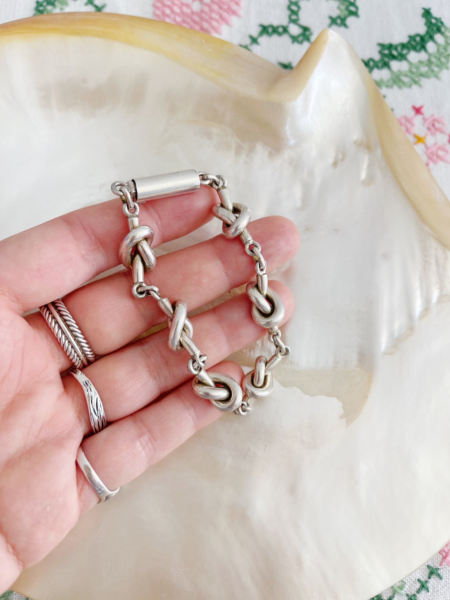 1970’s Pretzel Silver Bracelet.