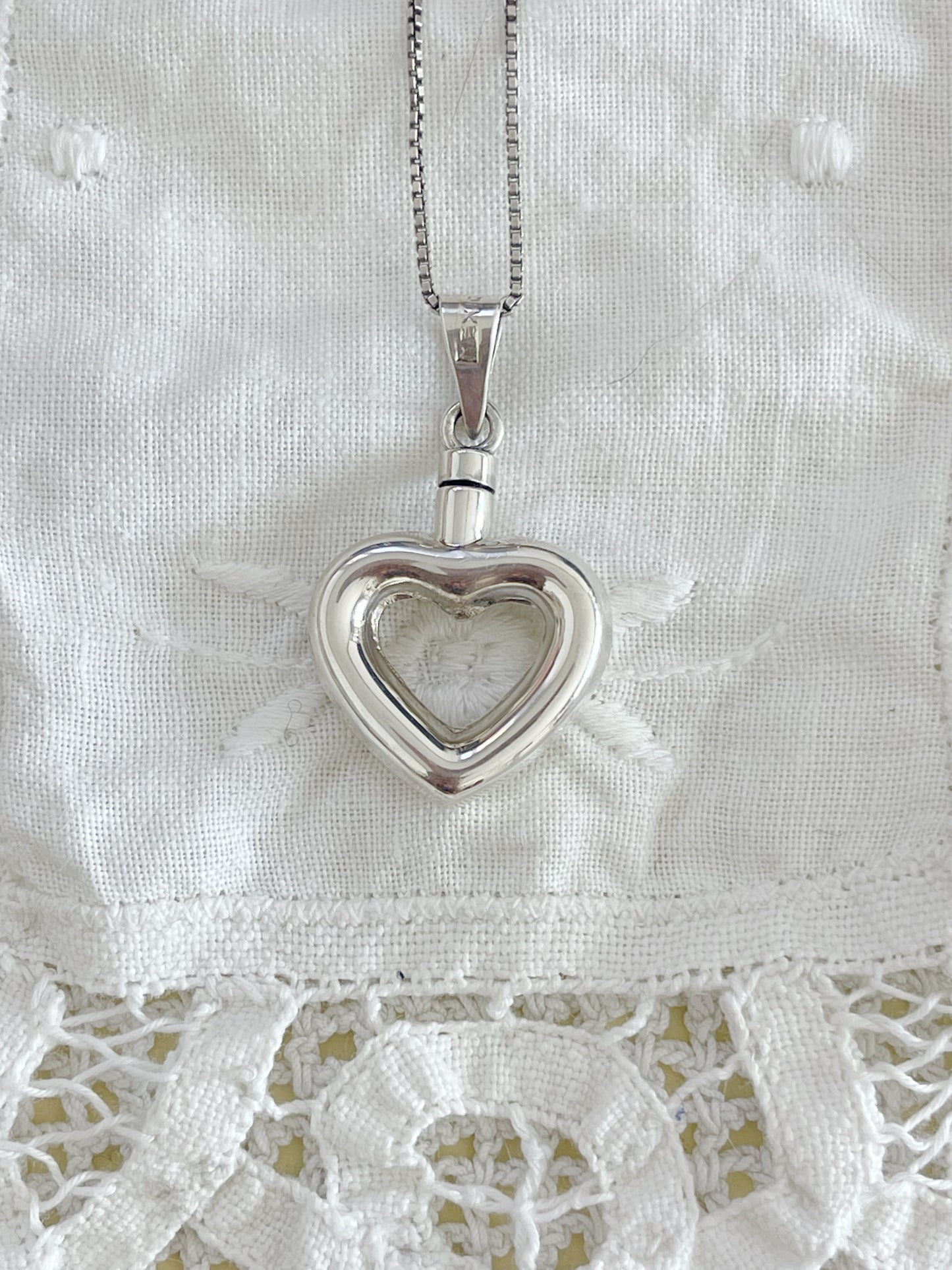 Heart Perfume Bottle Necklace