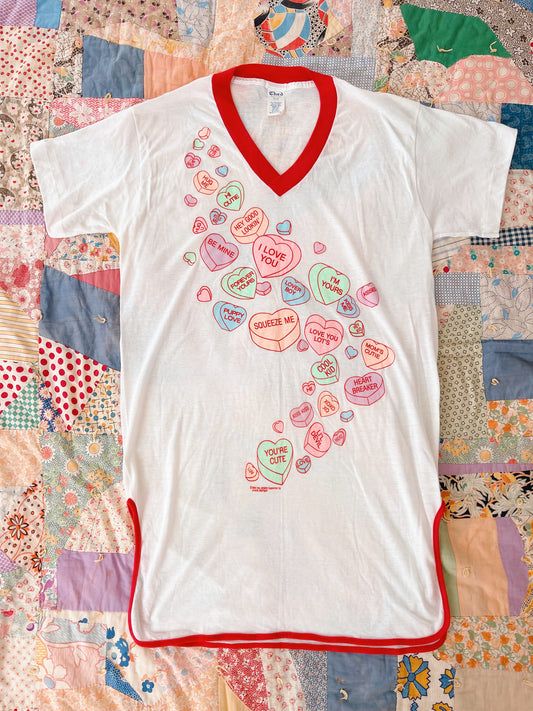 1984s Candy Hearts Long Length Tee
