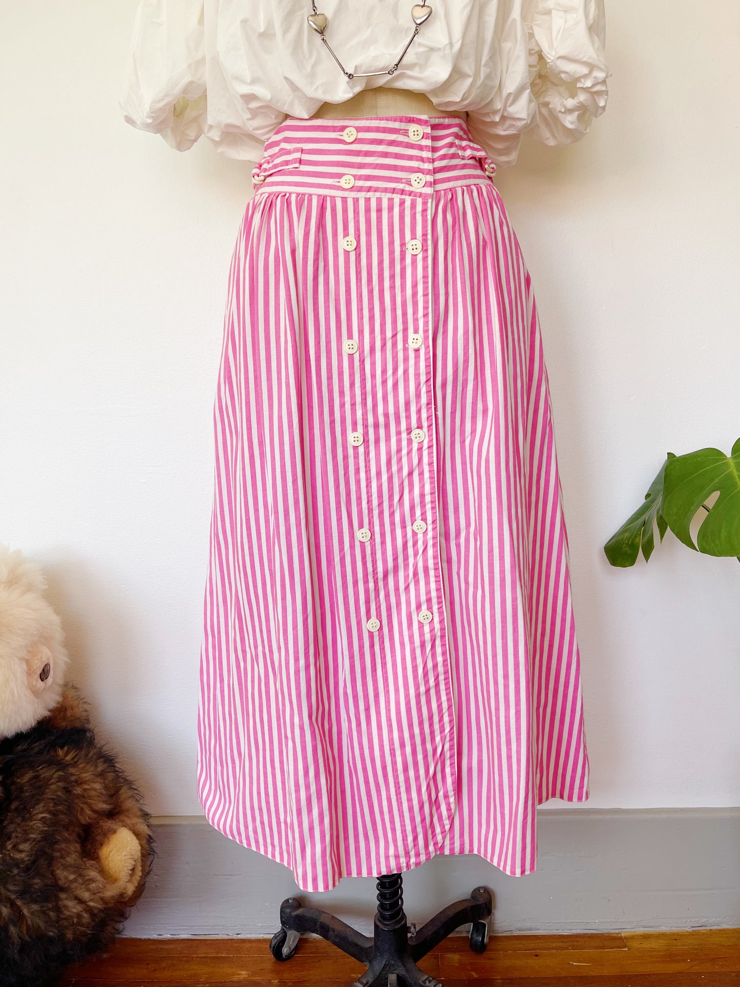 1980s Made in Germany Pink Striped Shirt