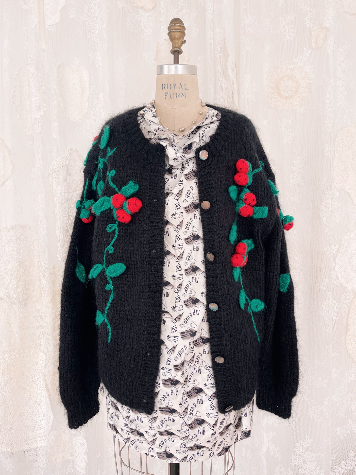 1980s Strawberry’s Mohair Cardigan.