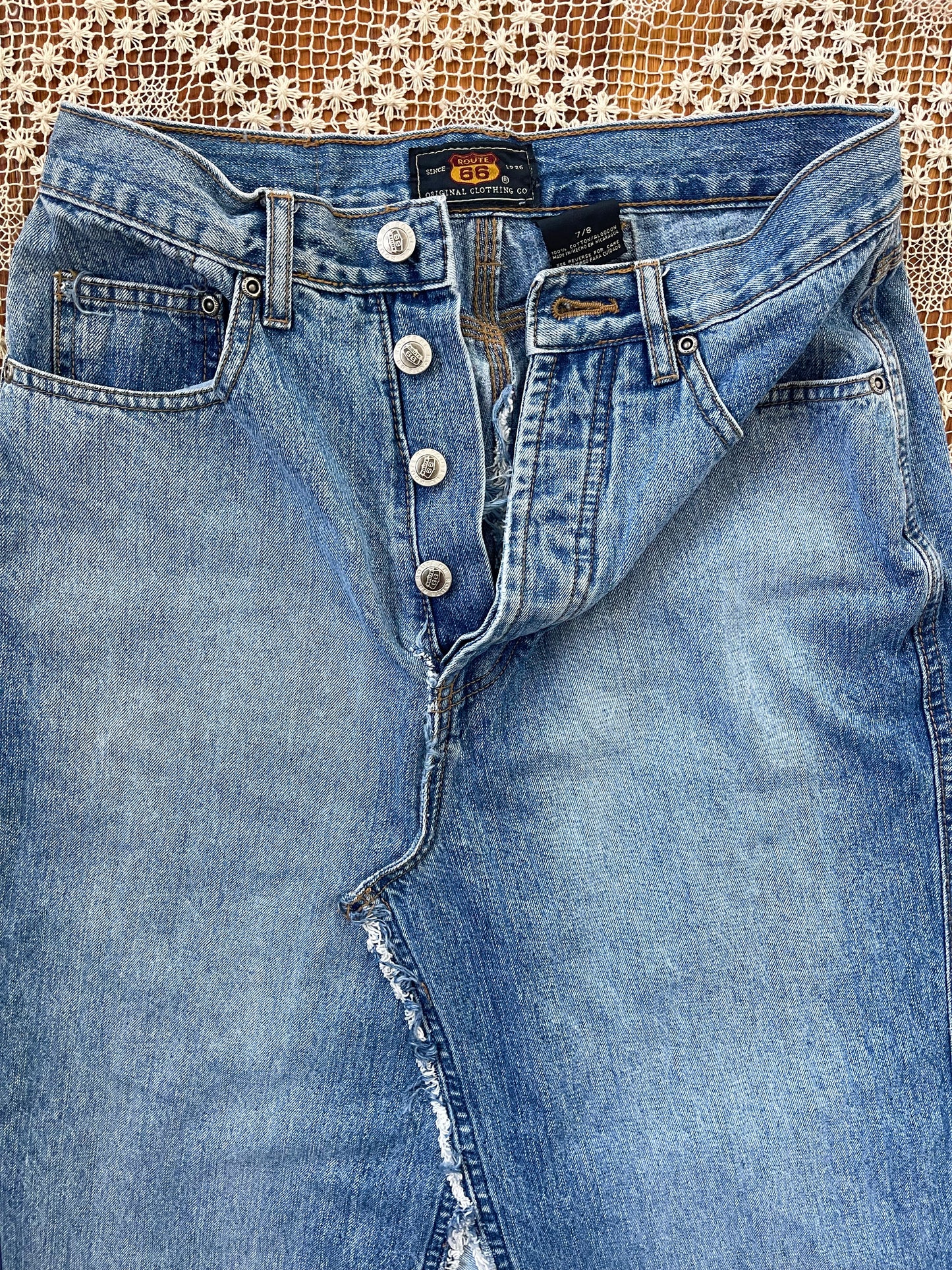Remake Denim Maxi Skirt