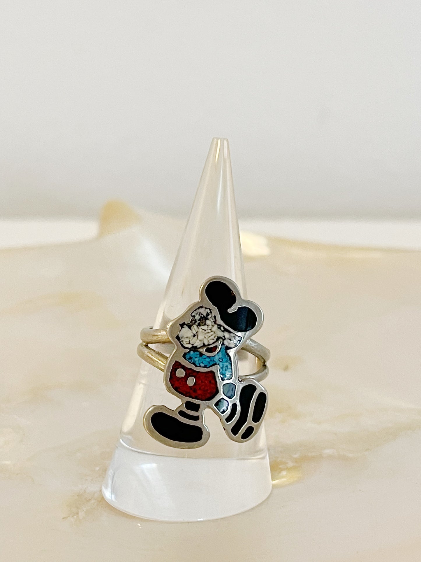 1980‘s Navajo Sterling Silver Mickey Ring.