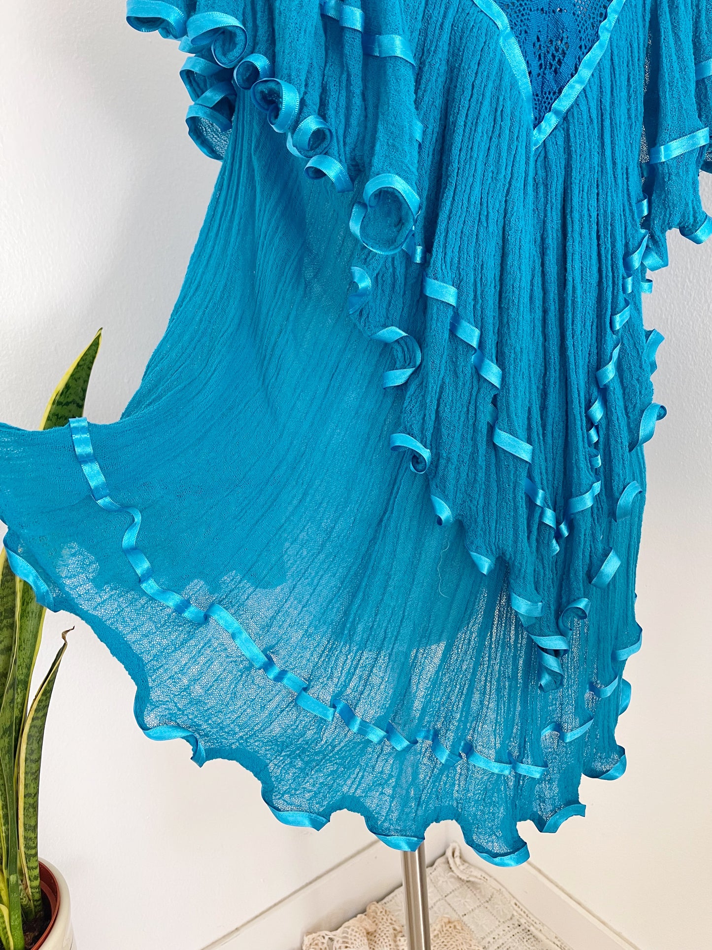 1990’s Right Blue Frill Tops From Mexico.