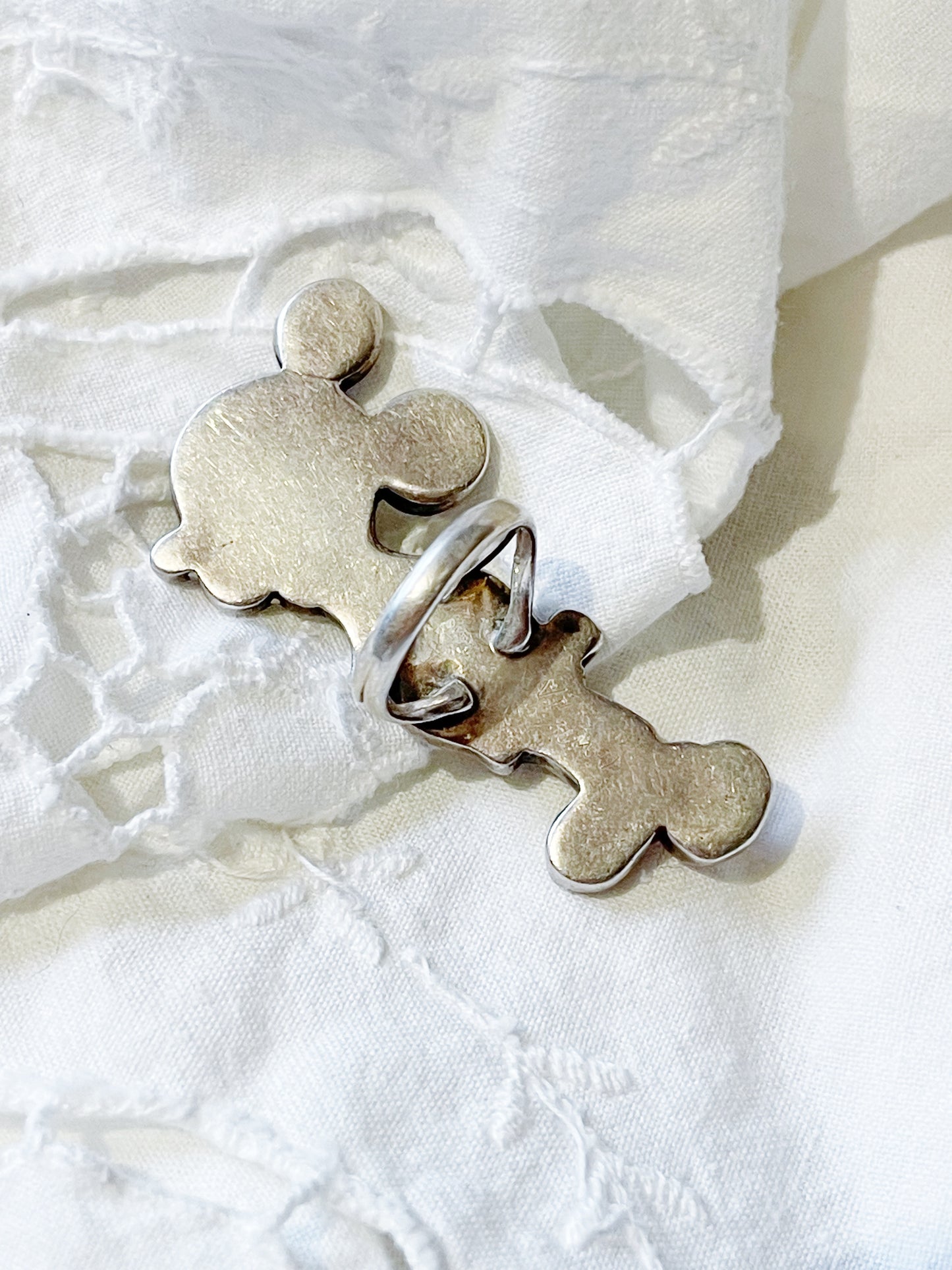 Vintage Zuni Inlay Mouse Ring