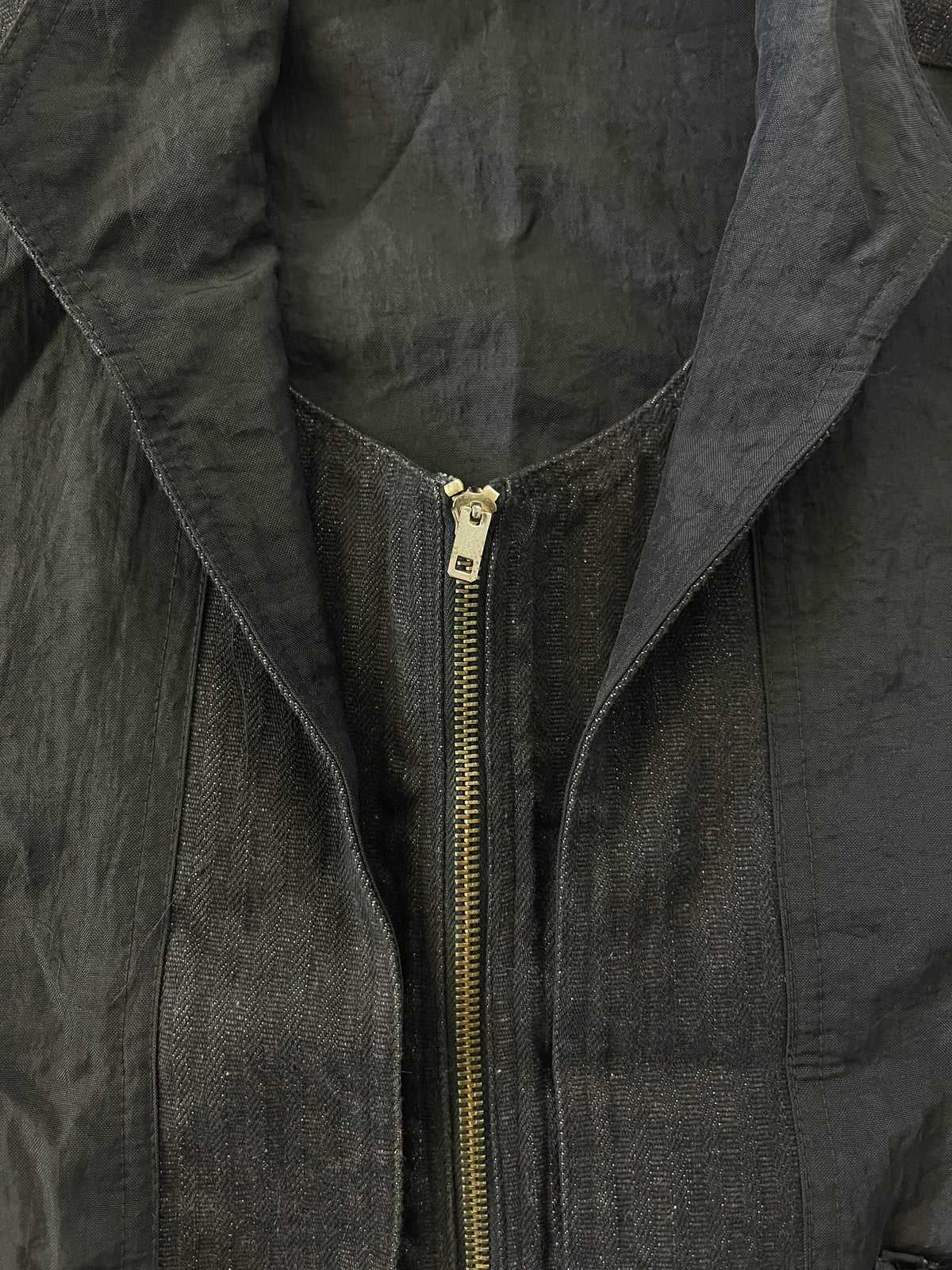 1980s Oversize Black Vest