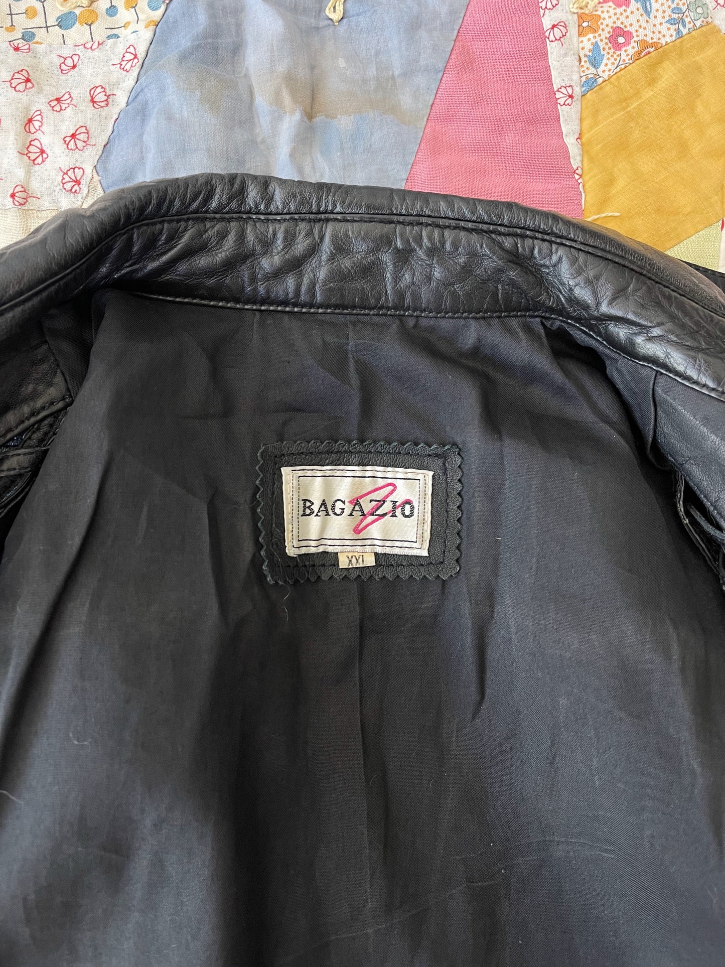 1980s Over Sized Leather Vest