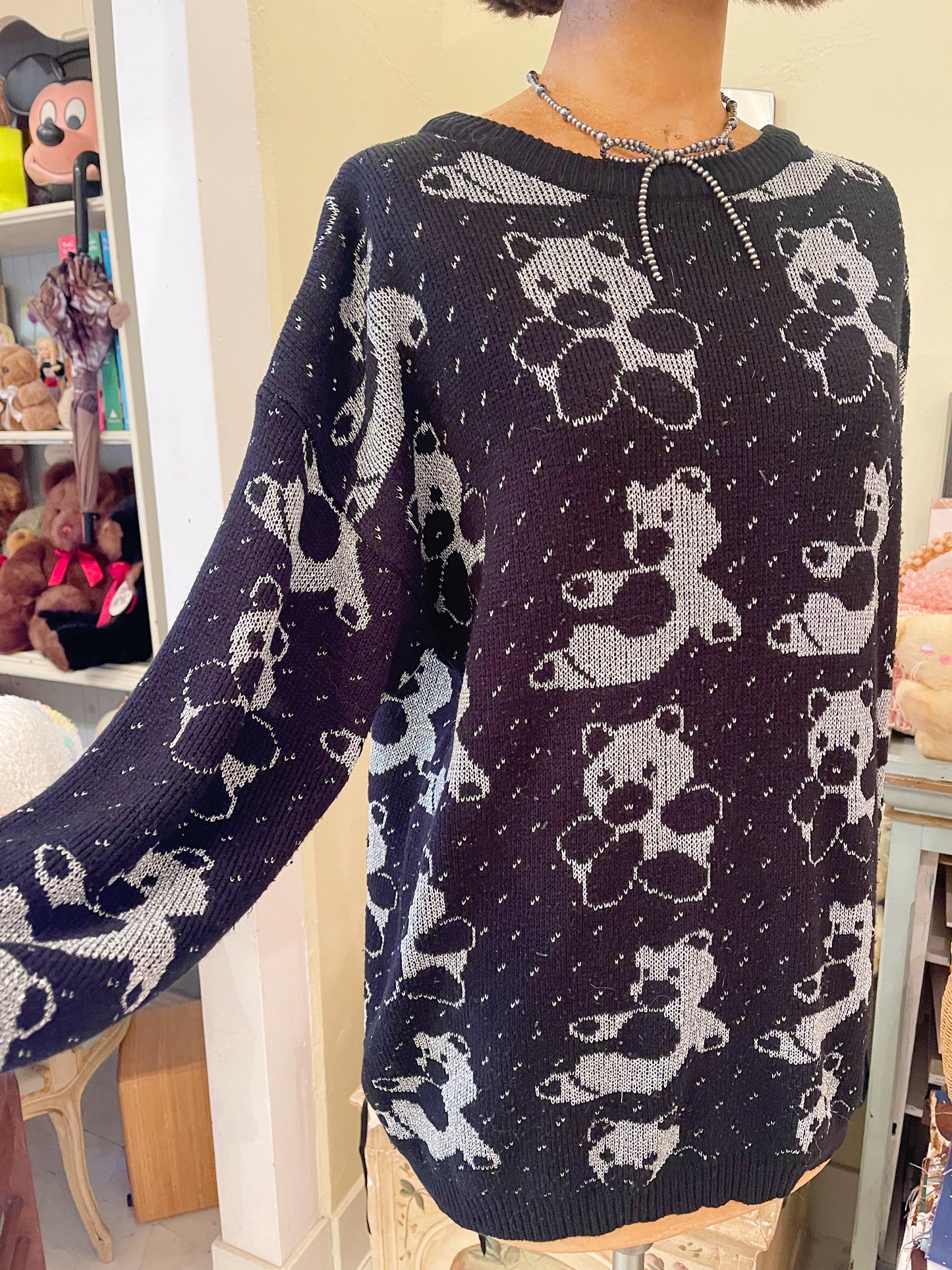 1980s Lame Bears Knit Sweater