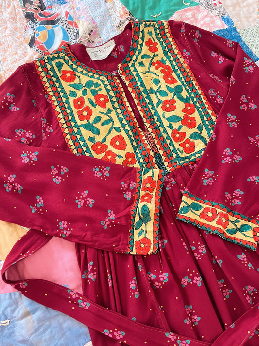 Vintage Afghan Long Dress