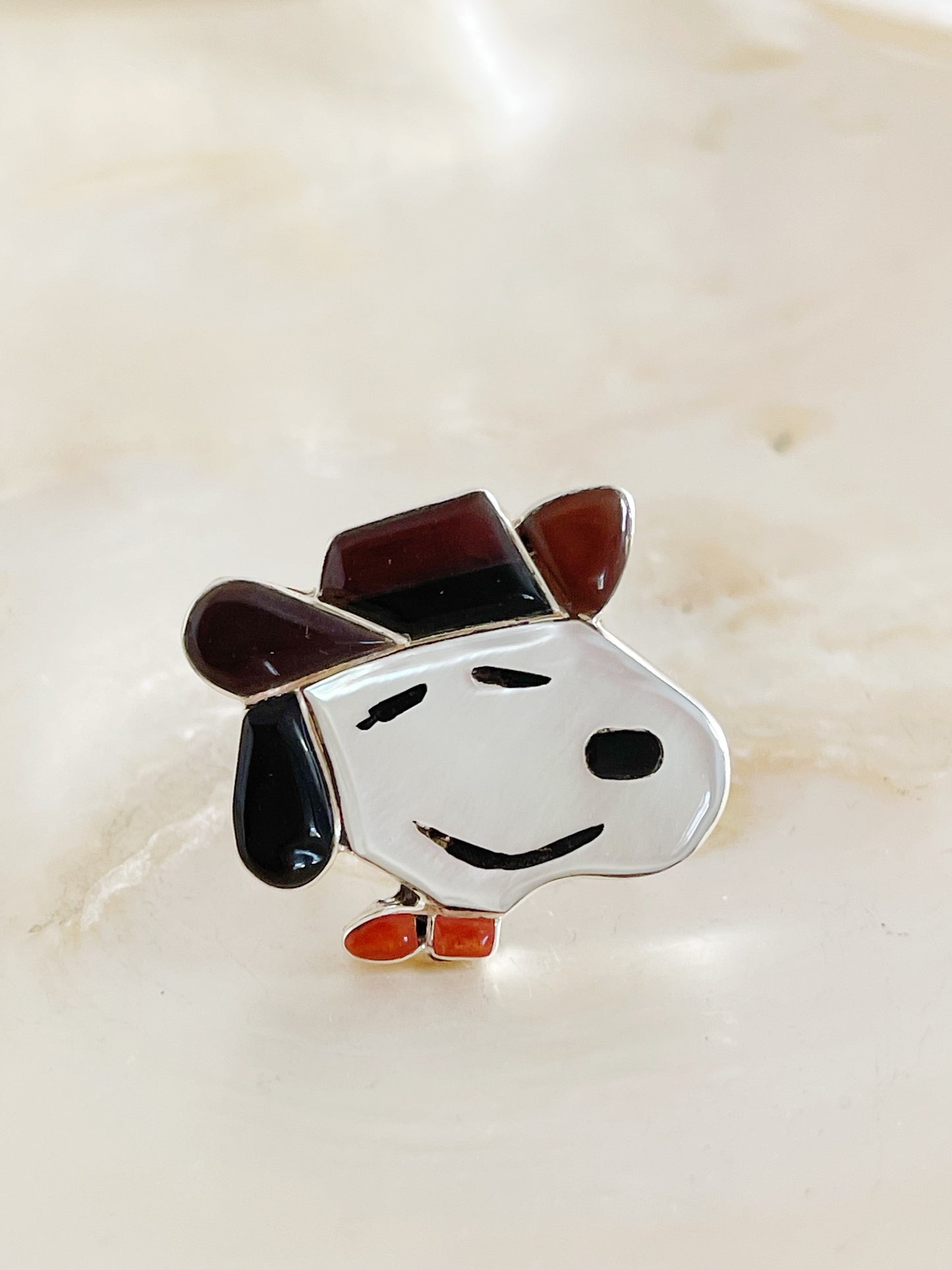 Zuni Don Dewa Snoopy Ring.