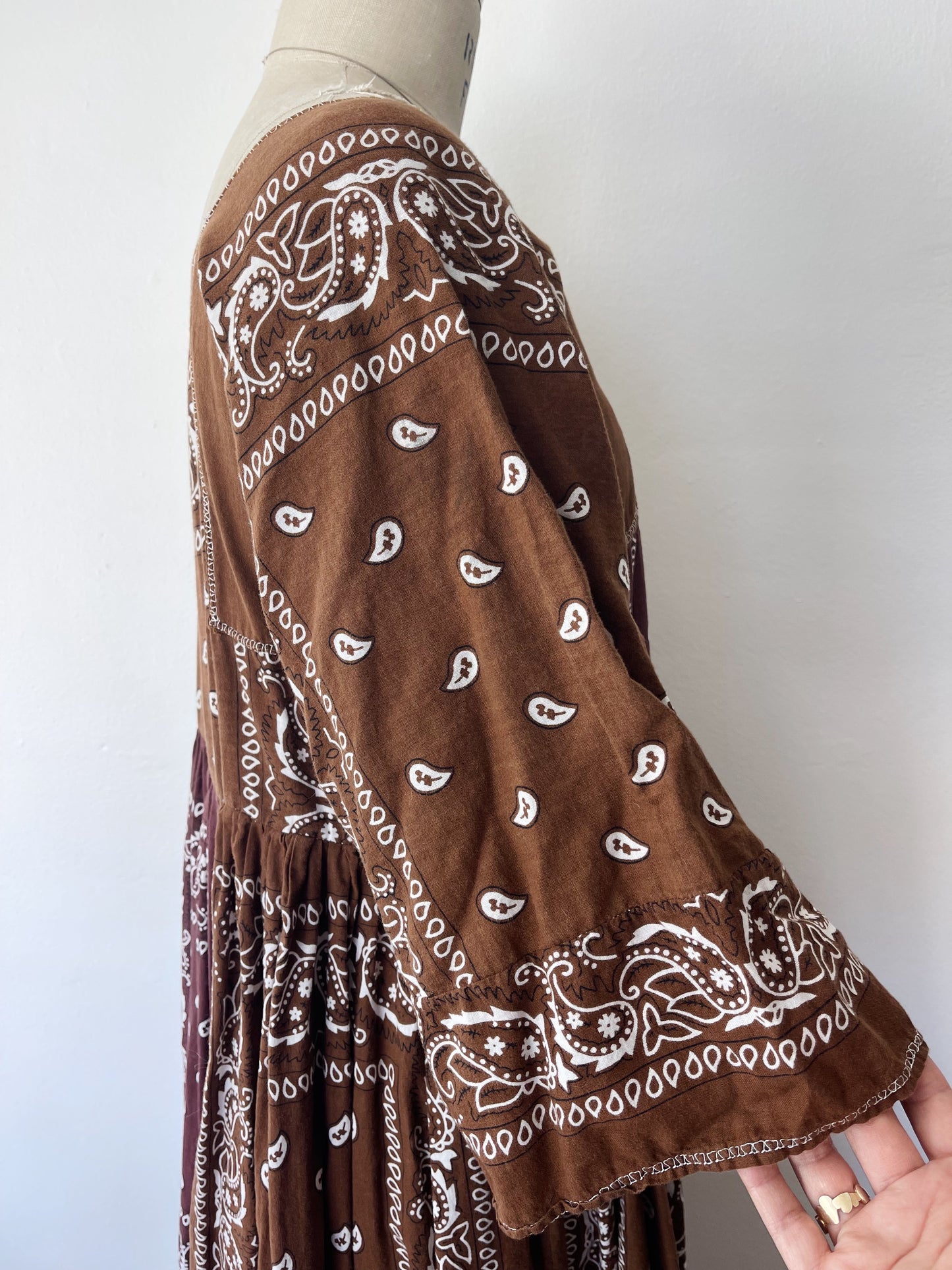 Vintage Bandana Long Dress