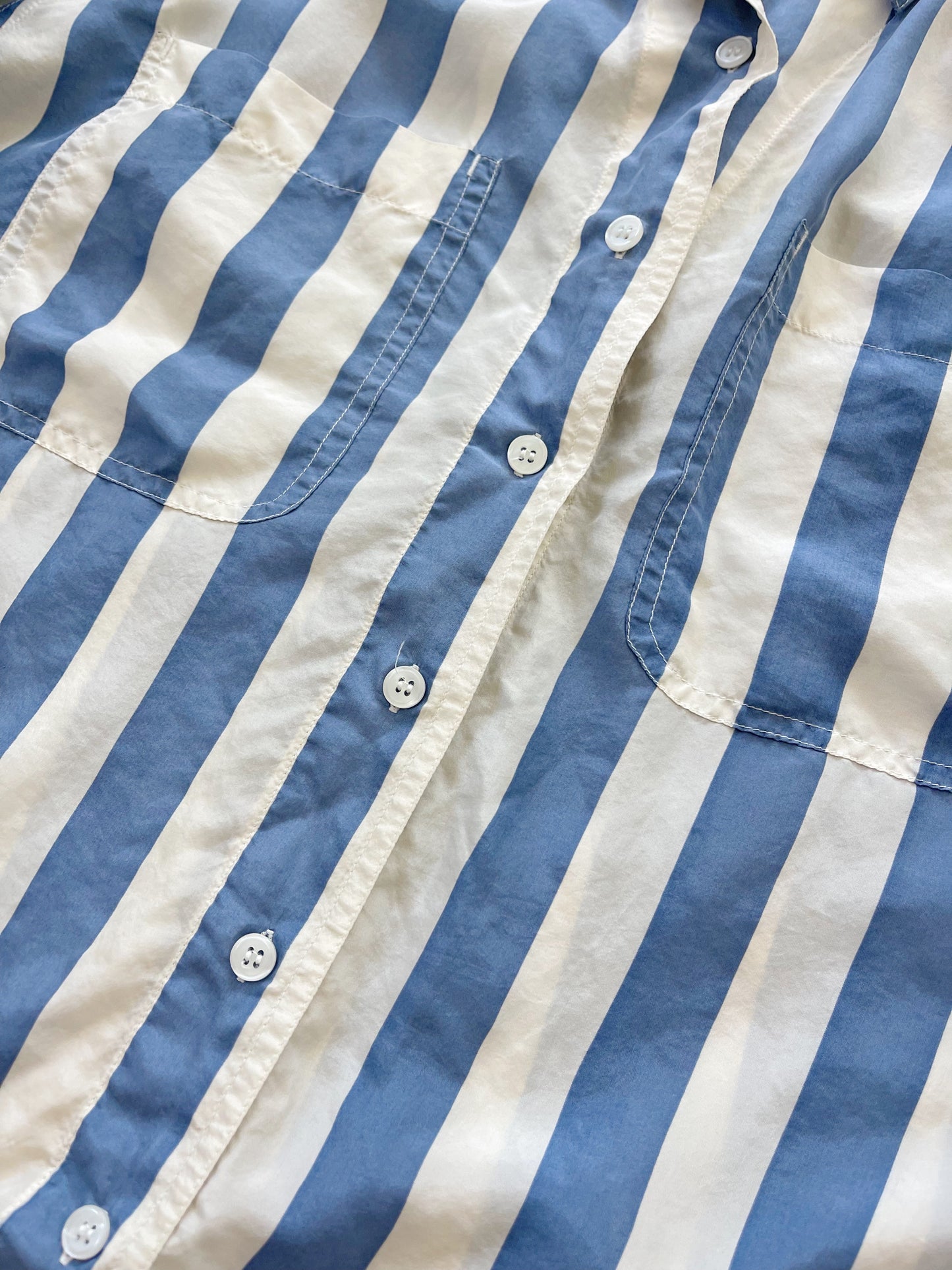 1990s Striped Silk Shirt